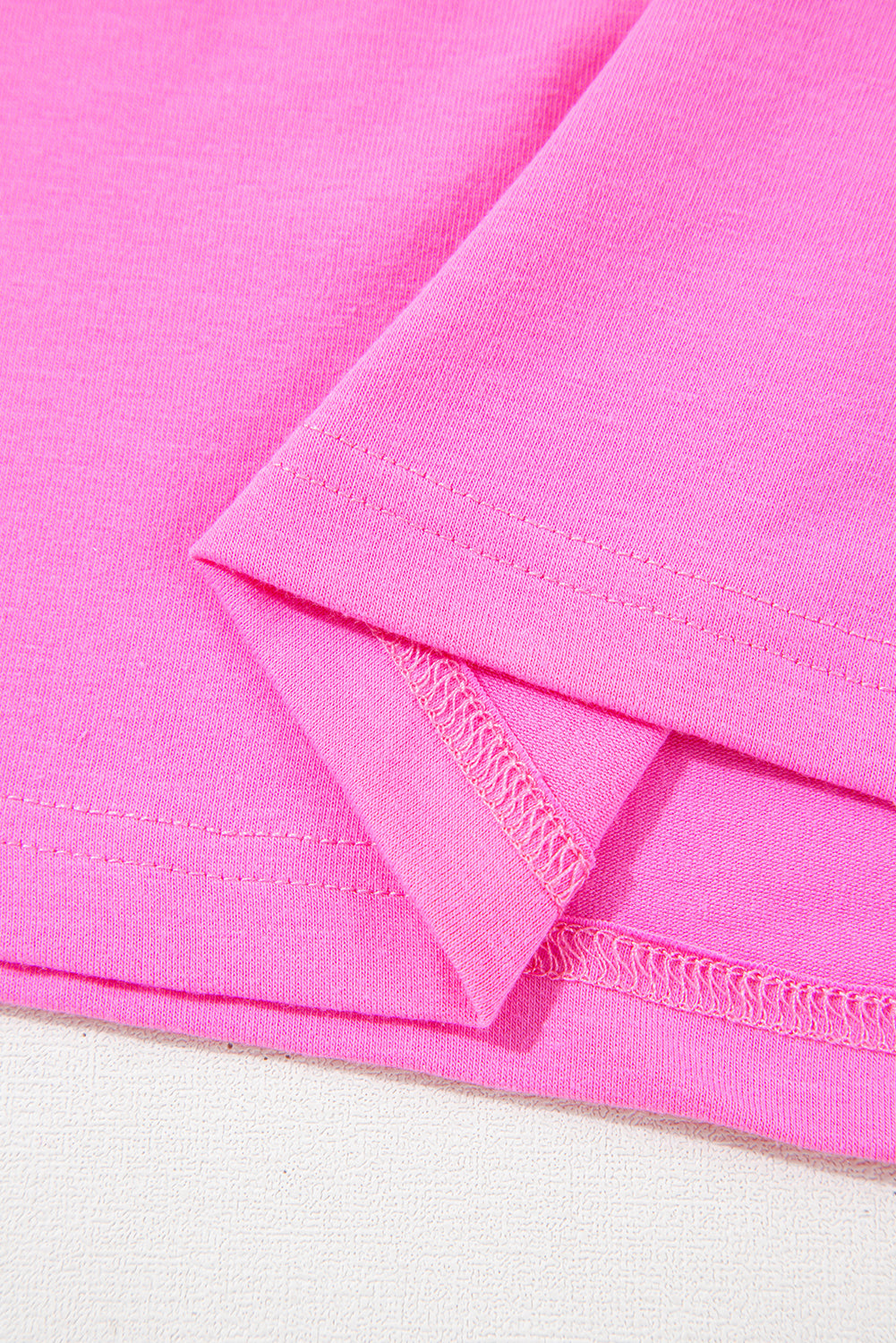 Bright Pink Checkered MAMA Letter Print Plus Size T Shirt-Plus Size Tops-[Adult]-[Female]-2022 Online Blue Zone Planet