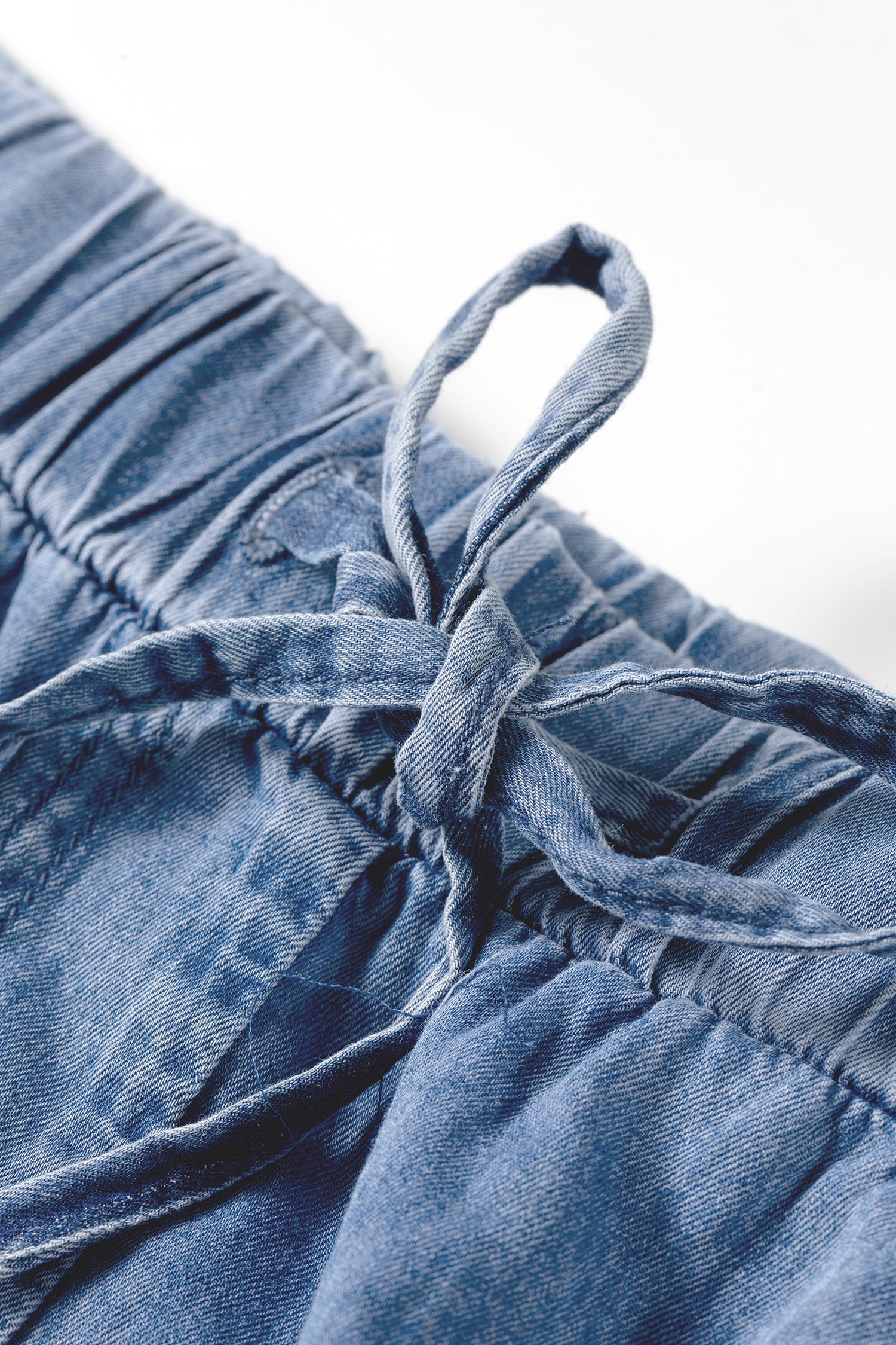 Dusk Blue Tiered Raw Edge Ruffled Plus Size Wide Leg Denim Pants-Plus Size/Plus Size Bottoms-[Adult]-[Female]-2022 Online Blue Zone Planet