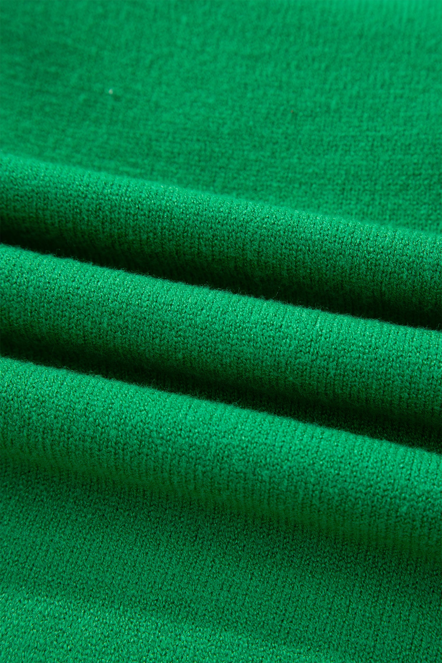 Bright Green Shiny Lucky Striped Flutter Sleeve Round Neck Sweater-TOPS / DRESSES-[Adult]-[Female]-2022 Online Blue Zone Planet