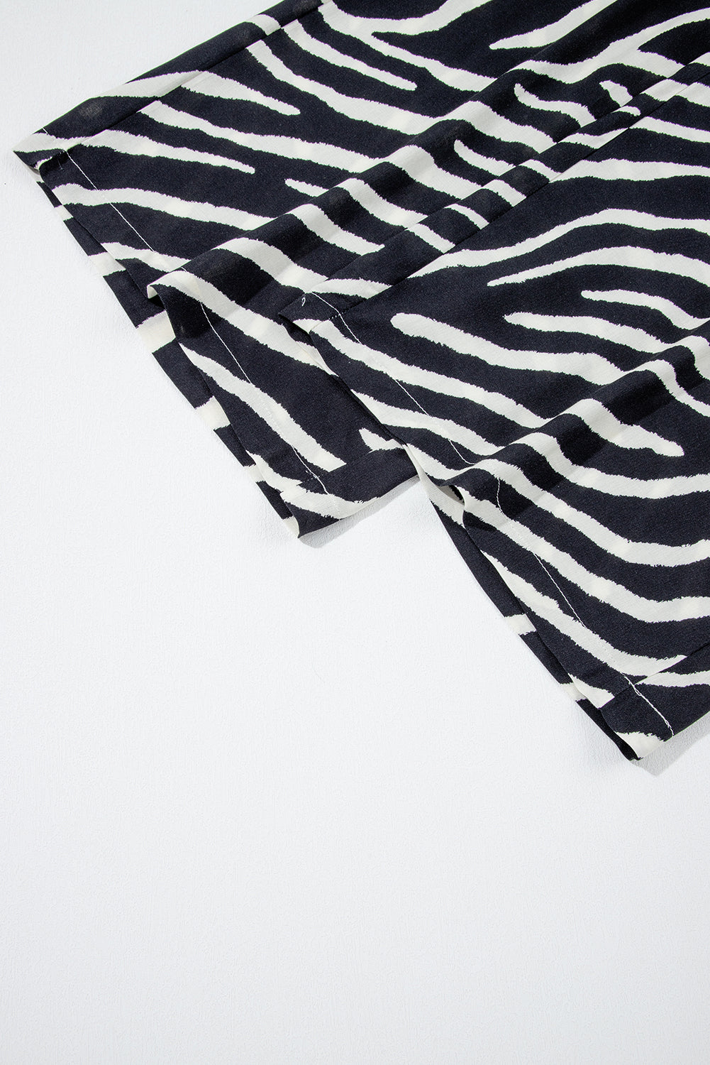 Black Zebra Striped Summer Wide Leg Pants-Bottoms/Pants & Culotte-[Adult]-[Female]-2022 Online Blue Zone Planet