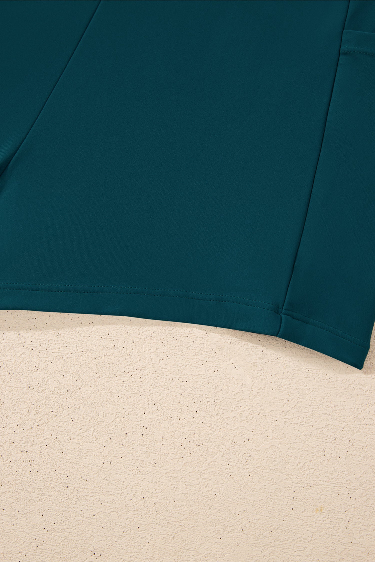 Blue Sapphire Contrast Edge Ruffled High Waist One Piece Swim Dress-TOPS / DRESSES-[Adult]-[Female]-2022 Online Blue Zone Planet