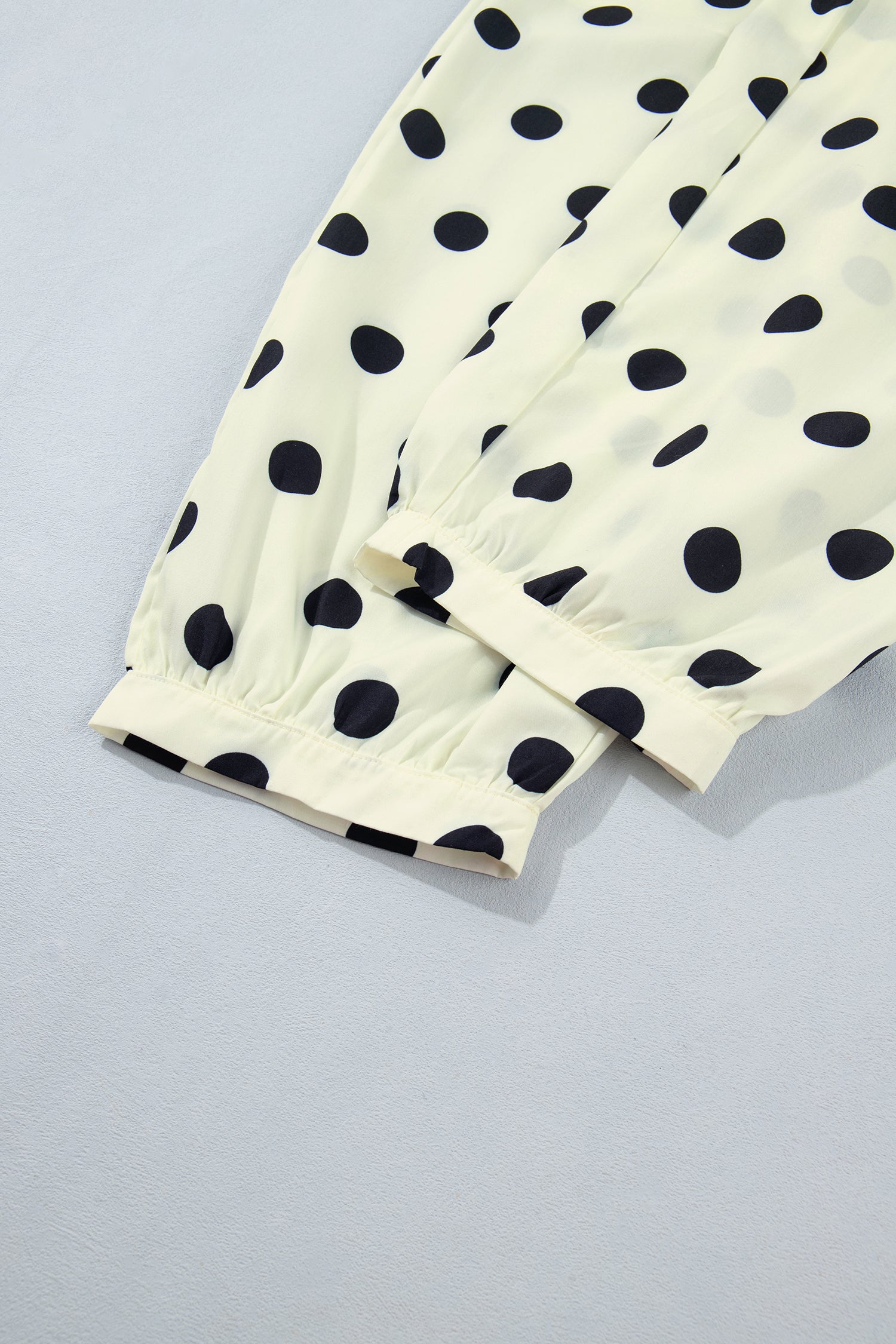 Black Polka Dot Ankle Length Harem Pants-Bottoms/Pants & Culotte-[Adult]-[Female]-2022 Online Blue Zone Planet