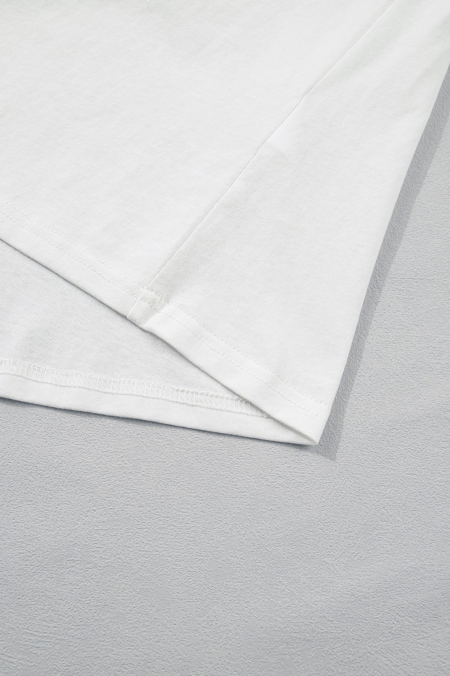 White Plus Size Leopard Bow Embroidered Patch Casual T Shirt-Plus Size/Plus Size Tops/Plus Size Tops & Tees-[Adult]-[Female]-2022 Online Blue Zone Planet