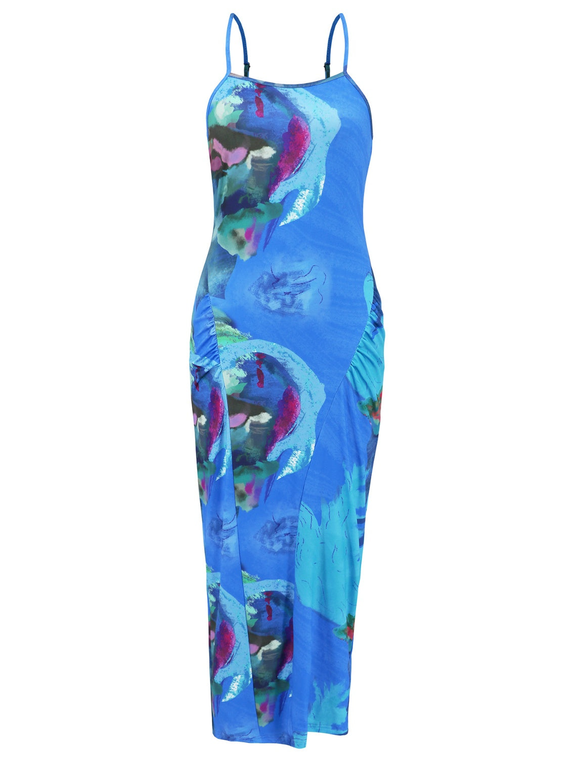 Blue Zone Planet | Printed Spaghetti Strap Cami Dress-TOPS / DRESSES-[Adult]-[Female]-2022 Online Blue Zone Planet