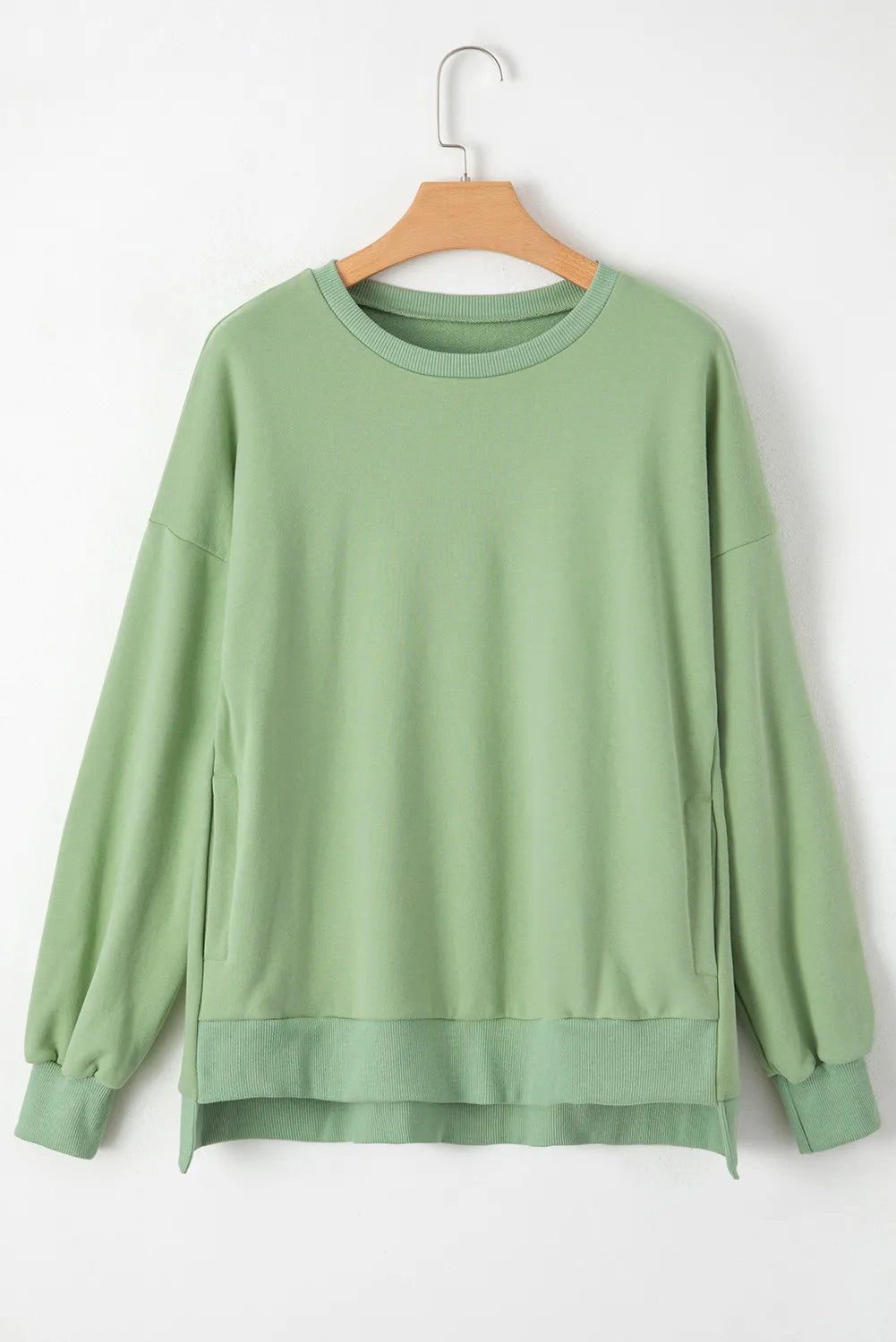Round Neck Long Sleeve Sweatshirt-TOPS / DRESSES-[Adult]-[Female]-2022 Online Blue Zone Planet