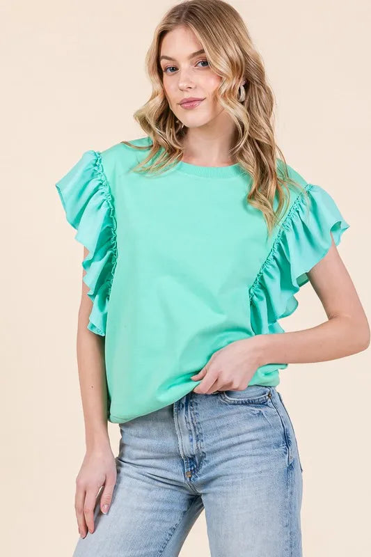 Printed Fitted Off The Shoulder Crop Top | Nobody's Child | M&S