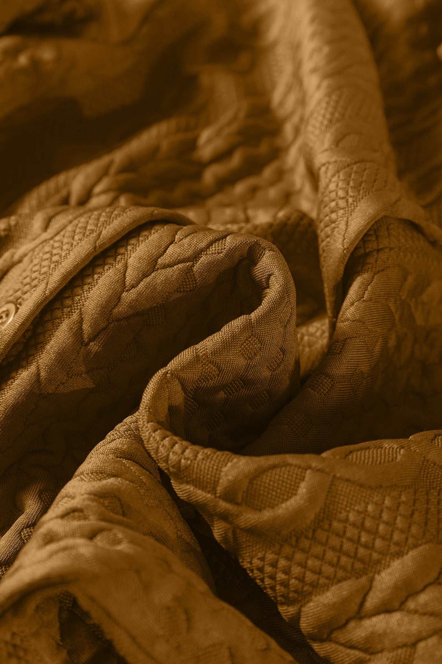 Blackish Green Cable Texture Puff Sleeve Loose Shacket-Outerwear/Jackets-[Adult]-[Female]-2022 Online Blue Zone Planet