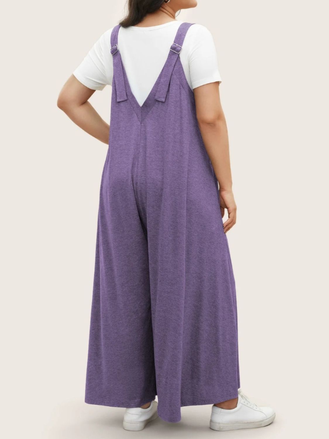 Blue Zone Planet | Full Size Pocketed Wide Leg Overalls-TOPS / DRESSES-[Adult]-[Female]-2022 Online Blue Zone Planet