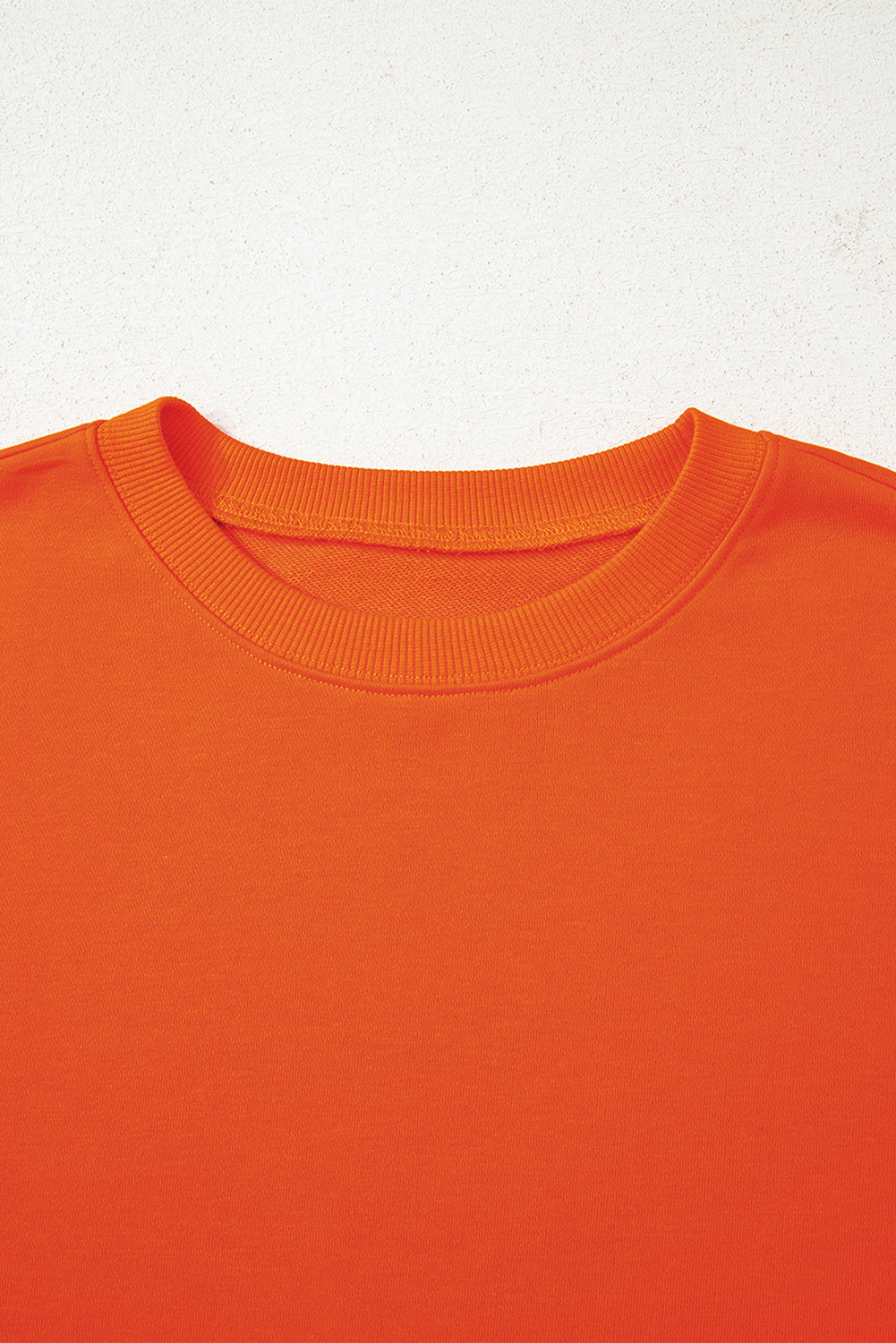 Orange Varsity Striped Detail Drop Shoulder Oversized Sweatshirt-Tops/Sweatshirts & Hoodies-[Adult]-[Female]-2022 Online Blue Zone Planet