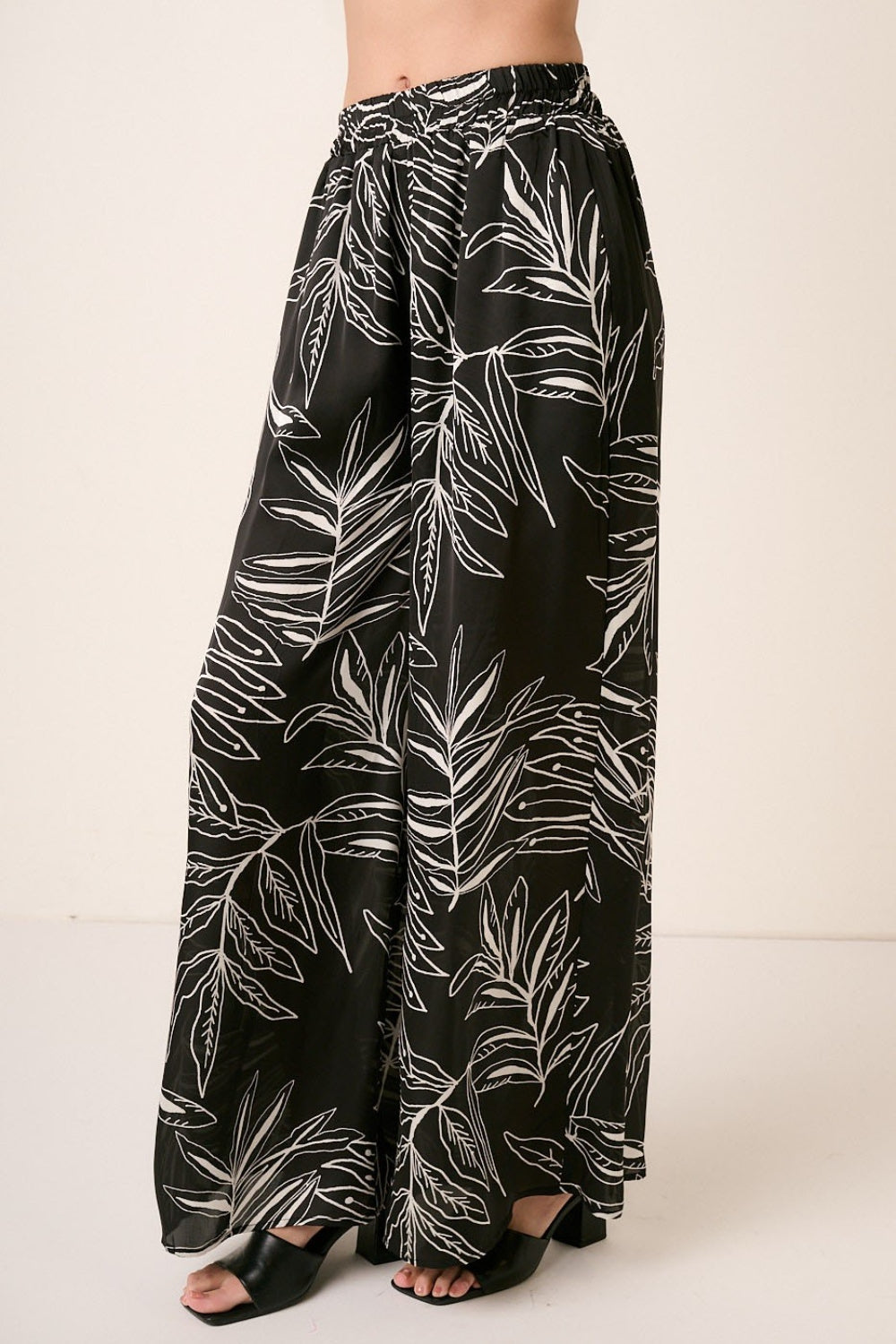 Mittoshop Printed Wide Leg Pants-[Adult]-[Female]-2022 Online Blue Zone Planet