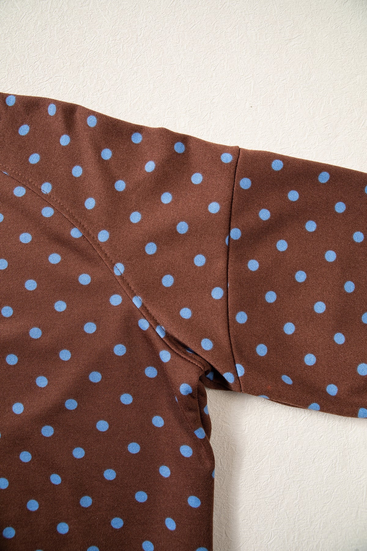 Brown Polka Dot Drawstring Wide Leg Long Sleeve Top Pant Set-Two Piece Sets/Pant Sets-[Adult]-[Female]-2022 Online Blue Zone Planet