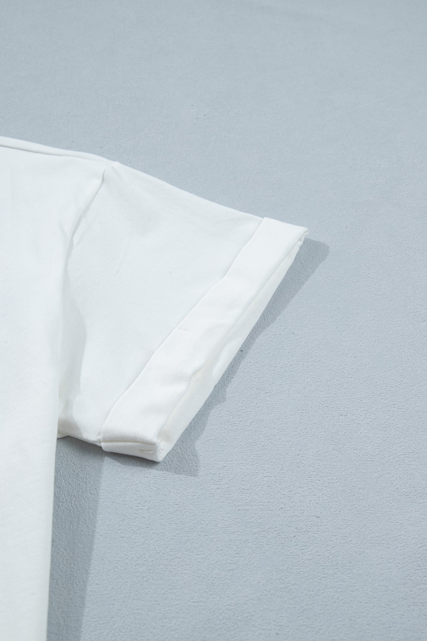 White Asymmetric Lace Hem Patchwork Tee-Tops/Tops & Tees-[Adult]-[Female]-2022 Online Blue Zone Planet
