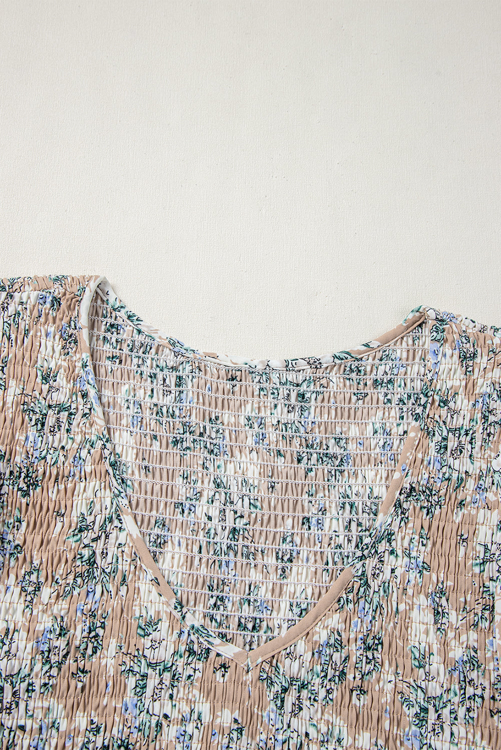 Blue Zone Planet | Khaki Maple Grove Floral Smocked Puff Sleeve Long Dress-TOPS / DRESSES-[Adult]-[Female]-2022 Online Blue Zone Planet