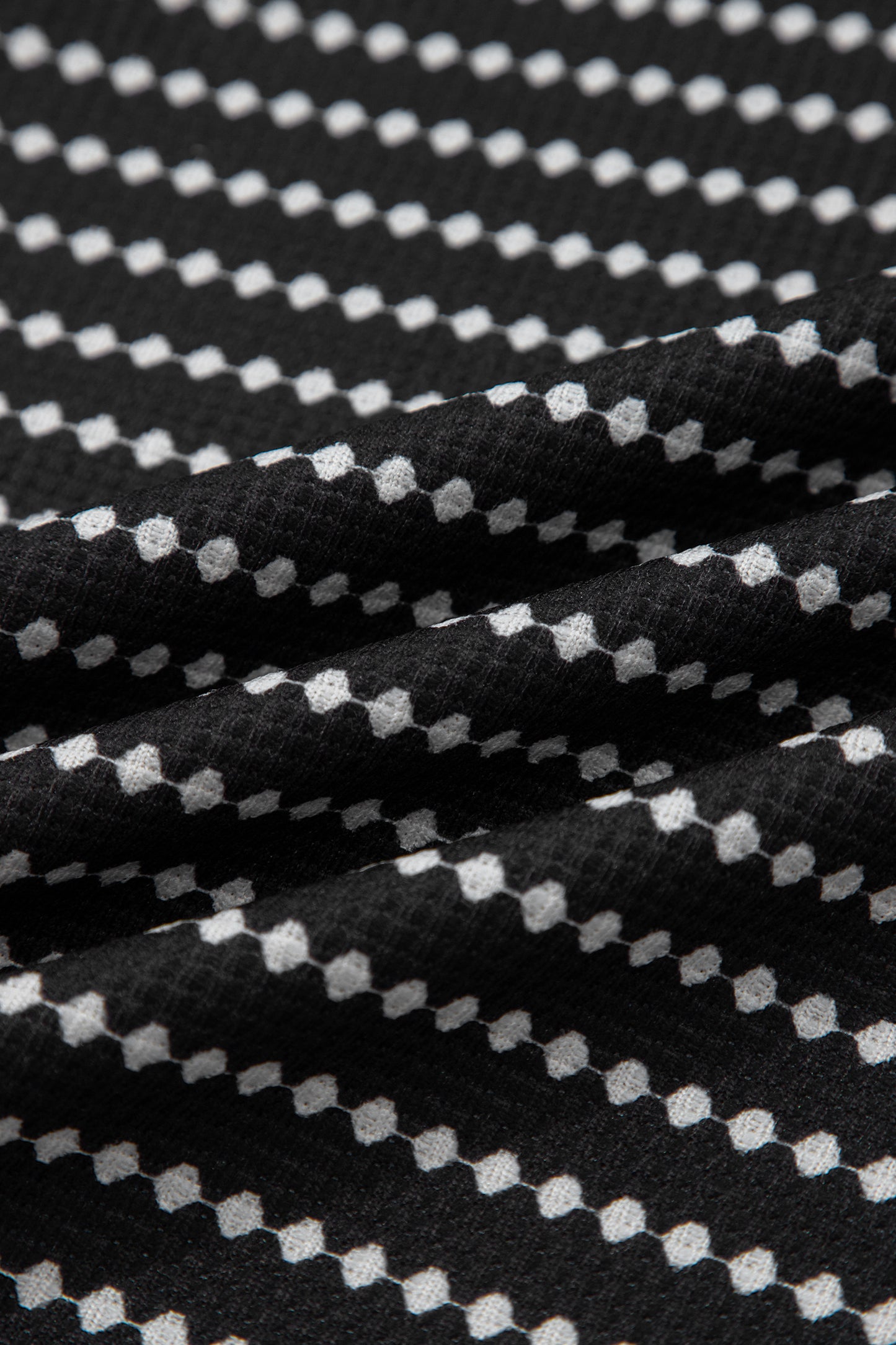 Black Stripe Textured Knit V Neck Flutter Sleeve Shift Mini Dress-TOPS / DRESSES-[Adult]-[Female]-2022 Online Blue Zone Planet