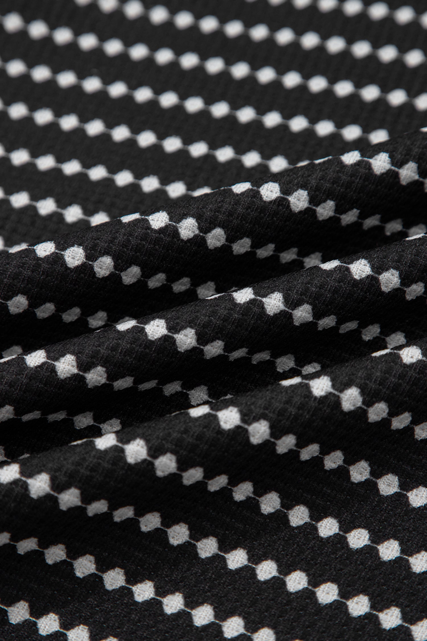 Black Stripe Textured Knit V Neck Flutter Sleeve Shift Mini Dress-TOPS / DRESSES-[Adult]-[Female]-2022 Online Blue Zone Planet