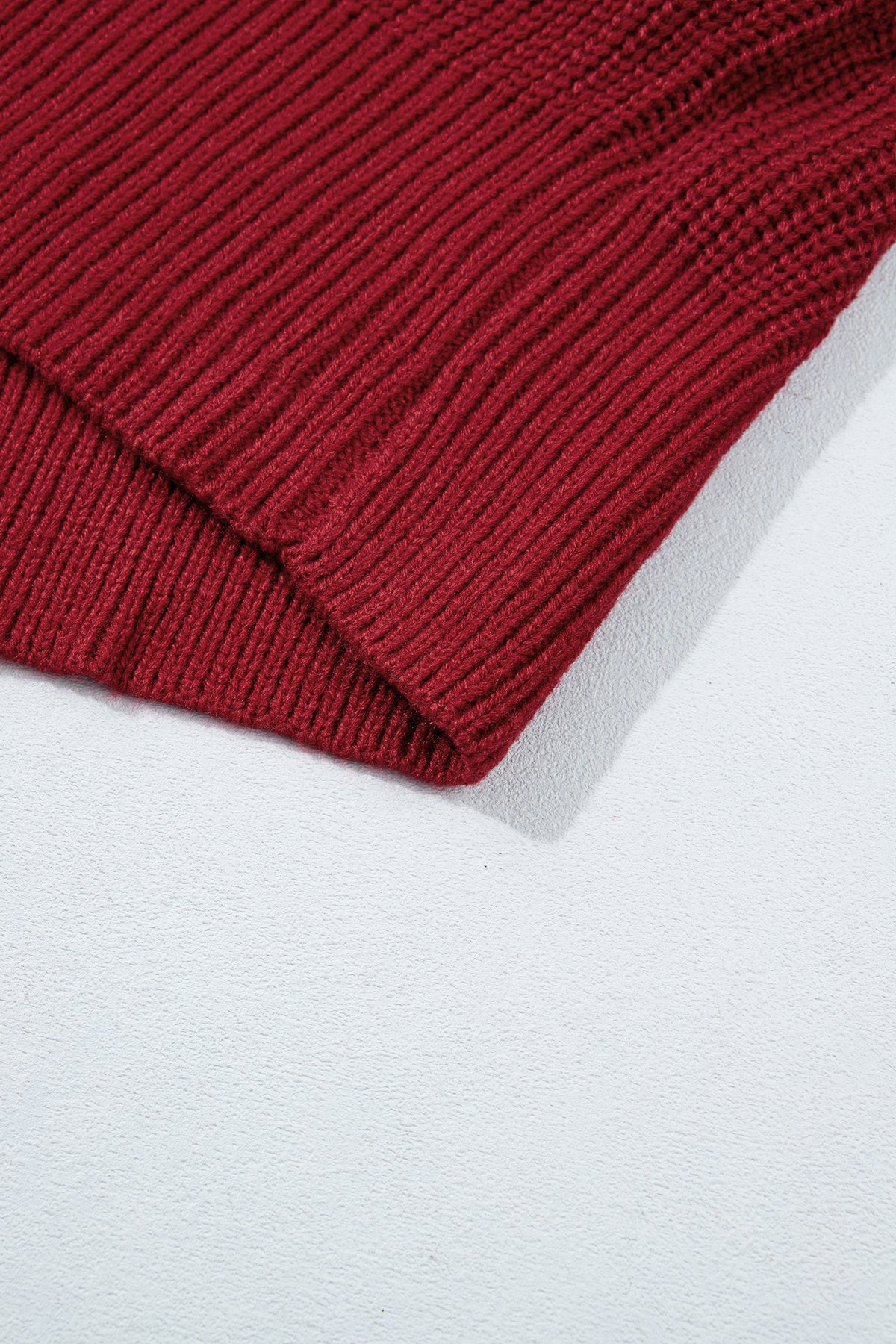 Red Dahlia Solid Color Knit Oversized Button Front Sweater Cardigan-Sweaters & Cardigans/Cardigans-[Adult]-[Female]-2022 Online Blue Zone Planet