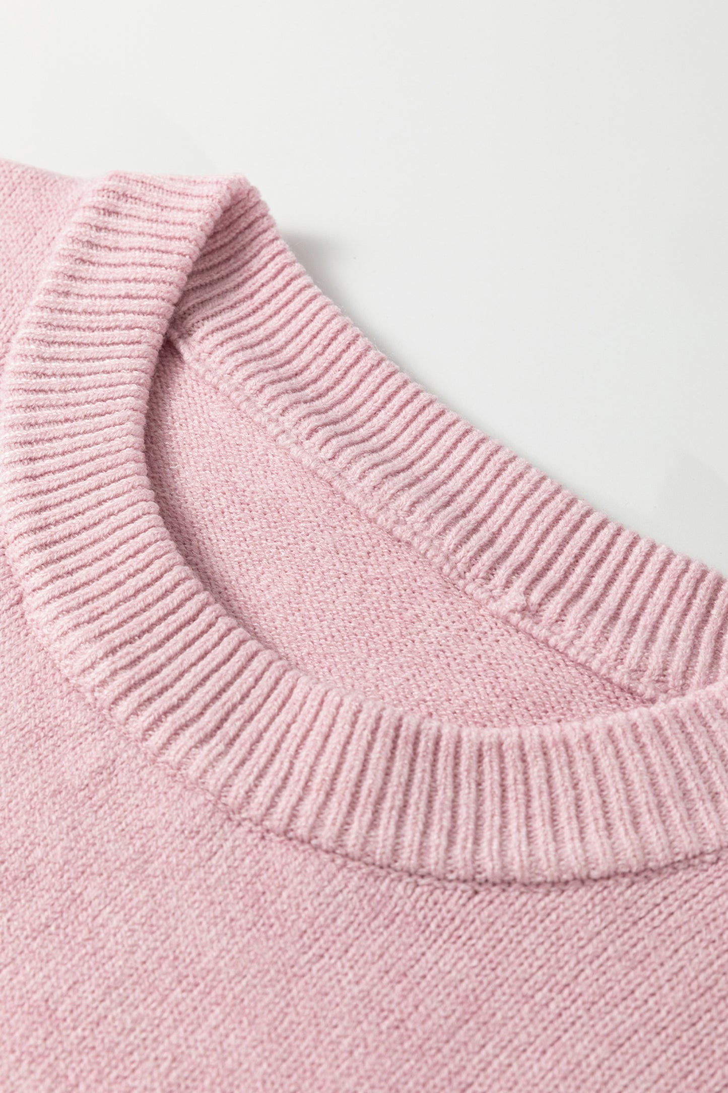 Pink Corded Love Script Graphic Baggy Sweater-TOPS / DRESSES-[Adult]-[Female]-2022 Online Blue Zone Planet