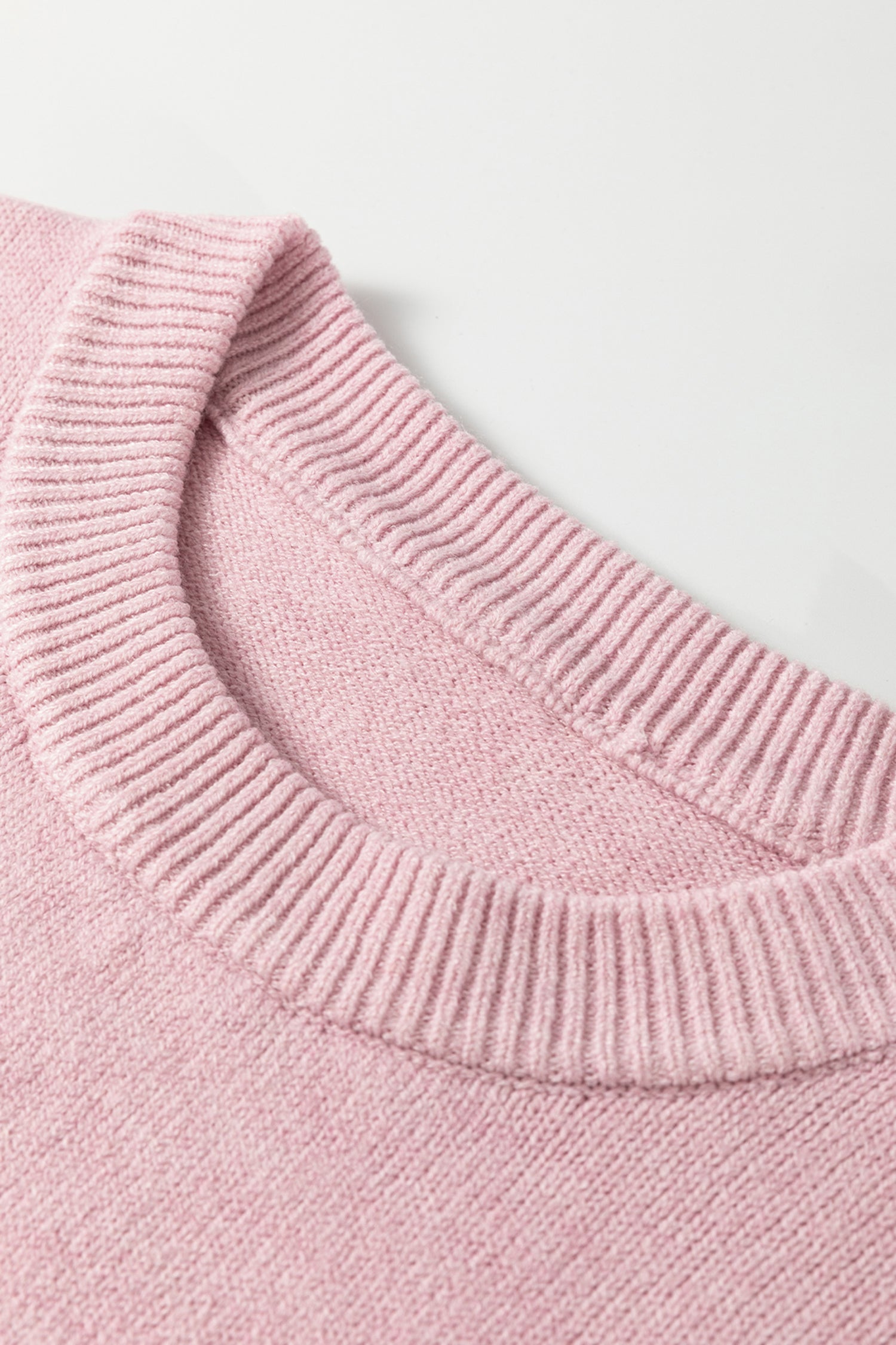 Pink Corded Love Script Graphic Baggy Sweater-TOPS / DRESSES-[Adult]-[Female]-2022 Online Blue Zone Planet