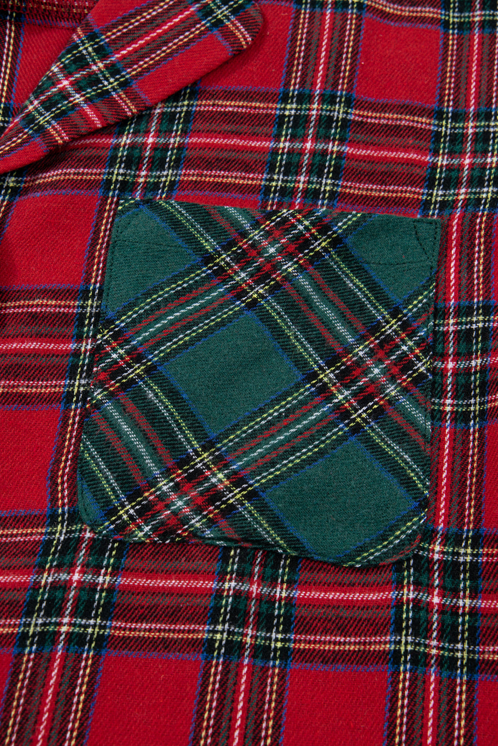 Green Plaid Christmas Holiday Patchwork Long Sleeve Shirt and Shorts Pajama Set-Loungewear Set-[Adult]-[Female]-2022 Online Blue Zone Planet