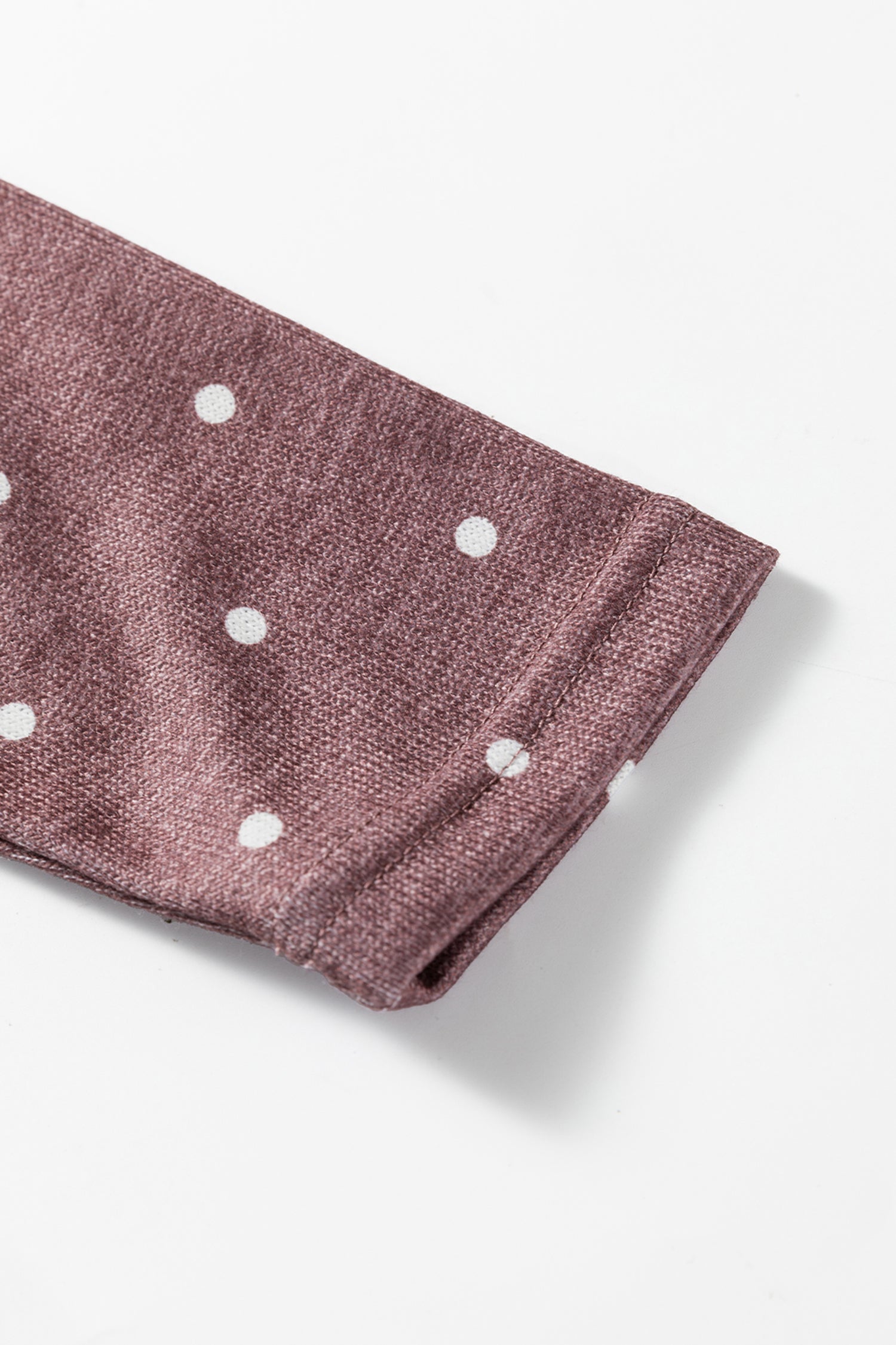 Dark Brown Polka Dot Boat Neck Knit Long Sleeve T Shirt-Tops/Long Sleeve Tops-[Adult]-[Female]-2022 Online Blue Zone Planet