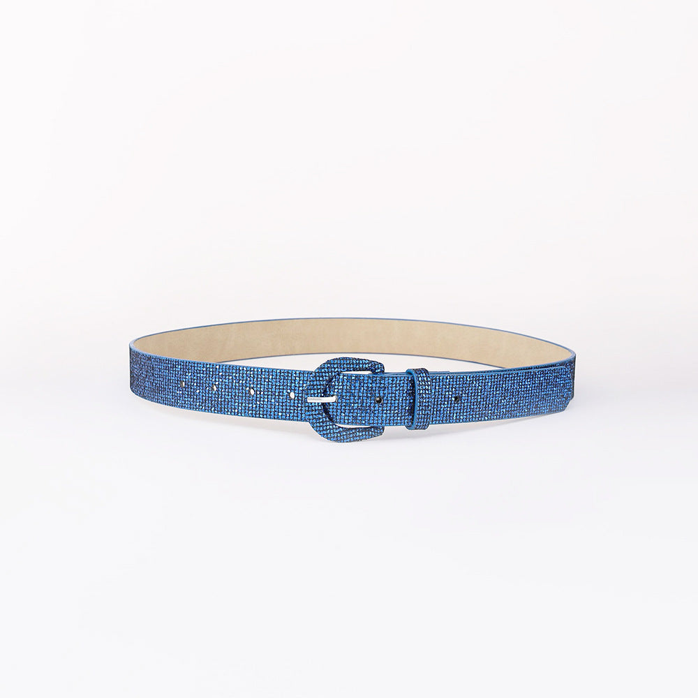 Sequin PU Leather Belt-BELTS-[Adult]-[Female]-2022 Online Blue Zone Planet