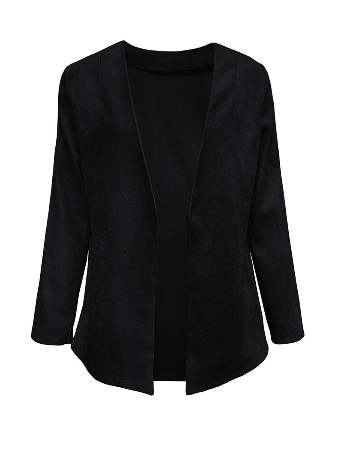 Open Front Long Sleeve Cardigan-TOPS / DRESSES-[Adult]-[Female]-2022 Online Blue Zone Planet