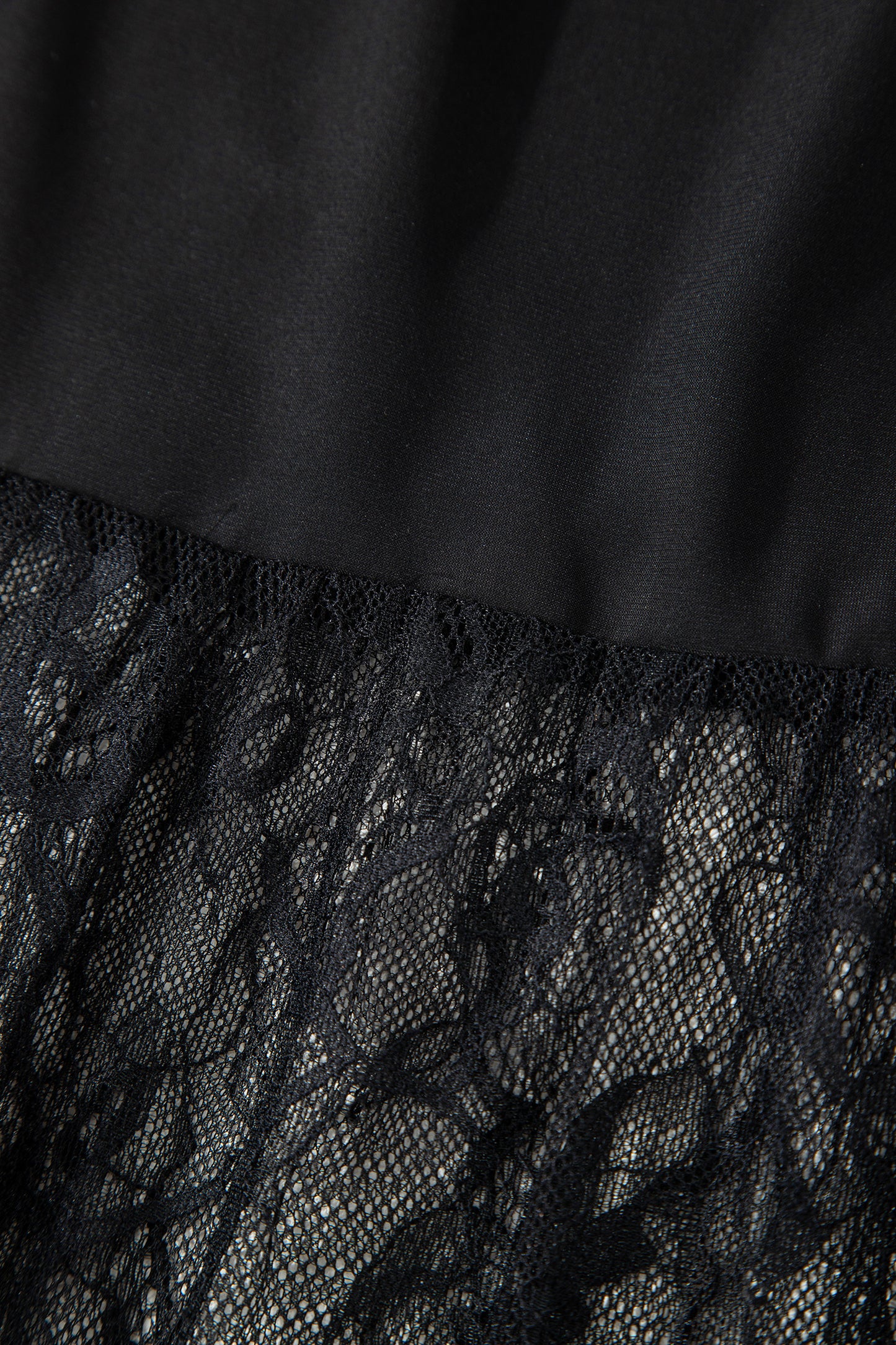 Black Solid Color Sleeveless Sheer Floral Lace Patchwork Long Dress-TOPS / DRESSES-[Adult]-[Female]-2022 Online Blue Zone Planet