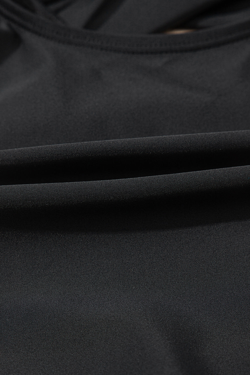 Black Ric Rac Trim Contrasted Patchwork Cutout One Piece Swimsuit-Swimwear/One Piece Swimsuit-[Adult]-[Female]-2022 Online Blue Zone Planet