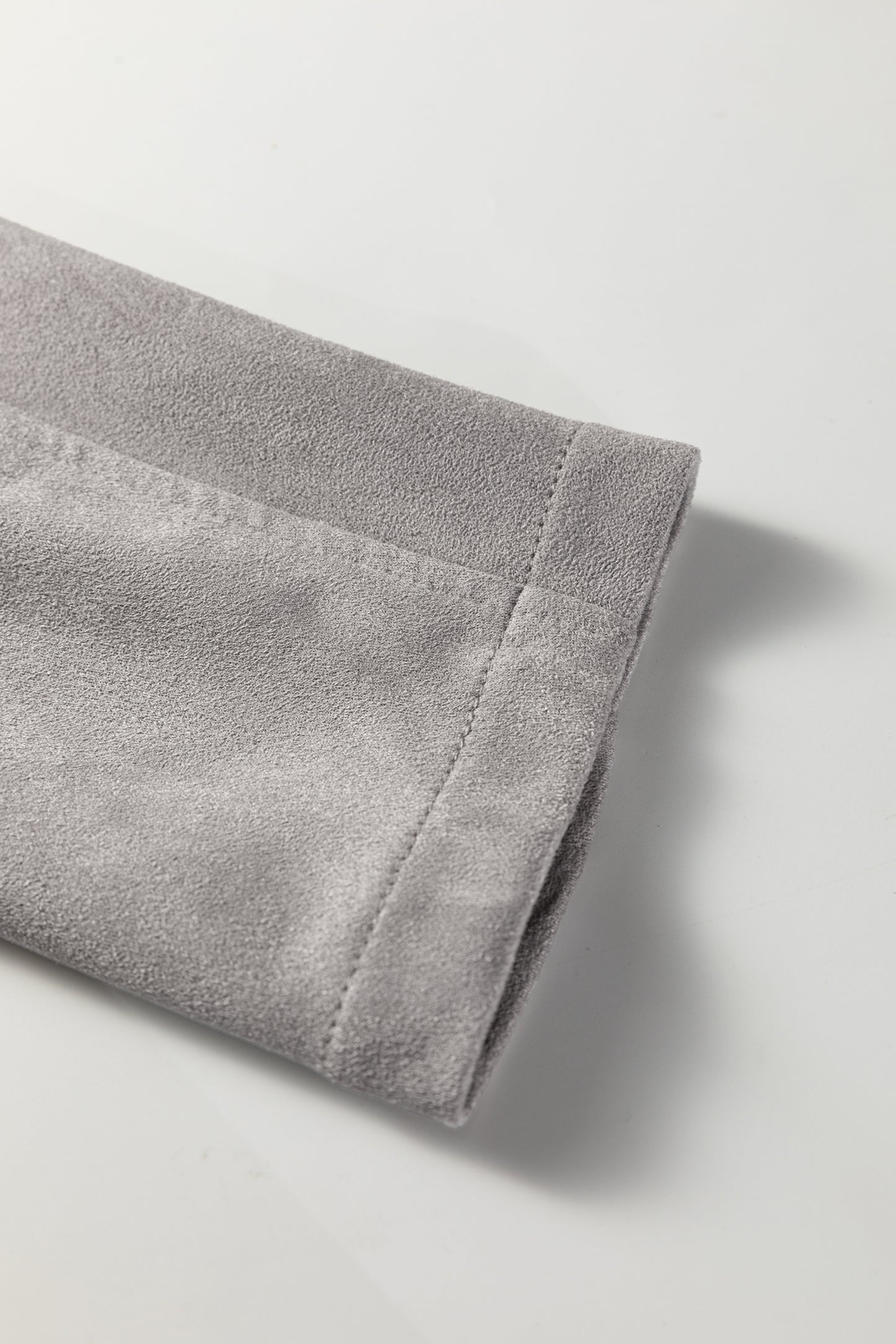 Gray Cropped Fringe Faux Suede Jacket-Outerwear/Jackets-[Adult]-[Female]-2022 Online Blue Zone Planet