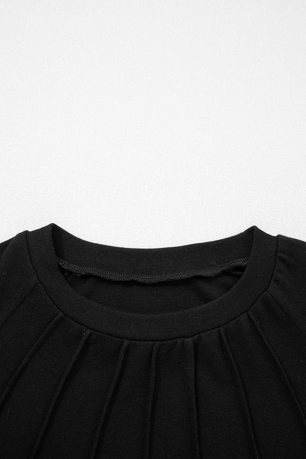 White Solid Color Seam Detail Raglan Long Sleeve Top-Tops/Long Sleeve Tops-[Adult]-[Female]-2022 Online Blue Zone Planet