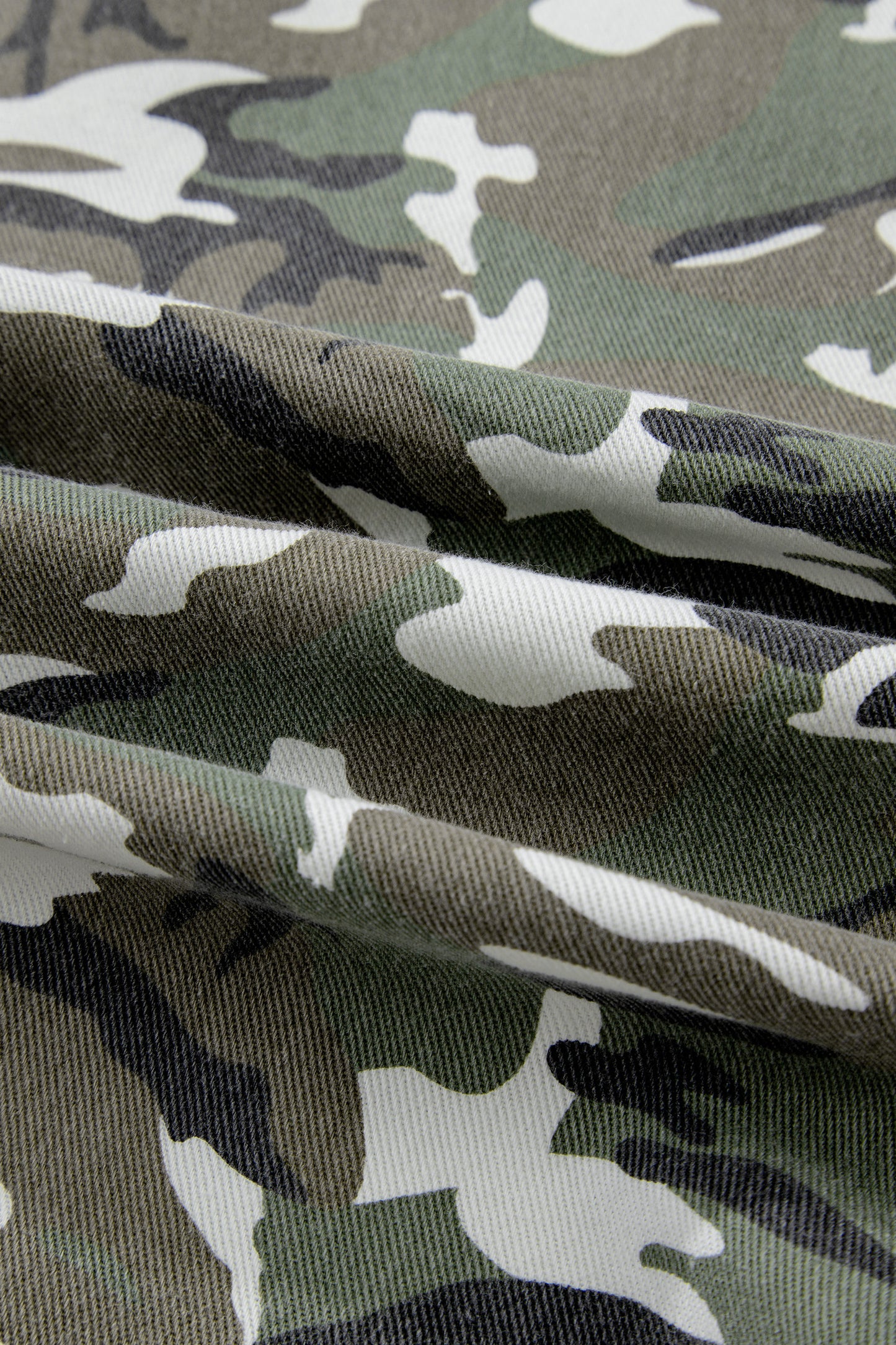 Green Camo Chest Pockets Loose Jean Jacket-TOPS / DRESSES-[Adult]-[Female]-2022 Online Blue Zone Planet