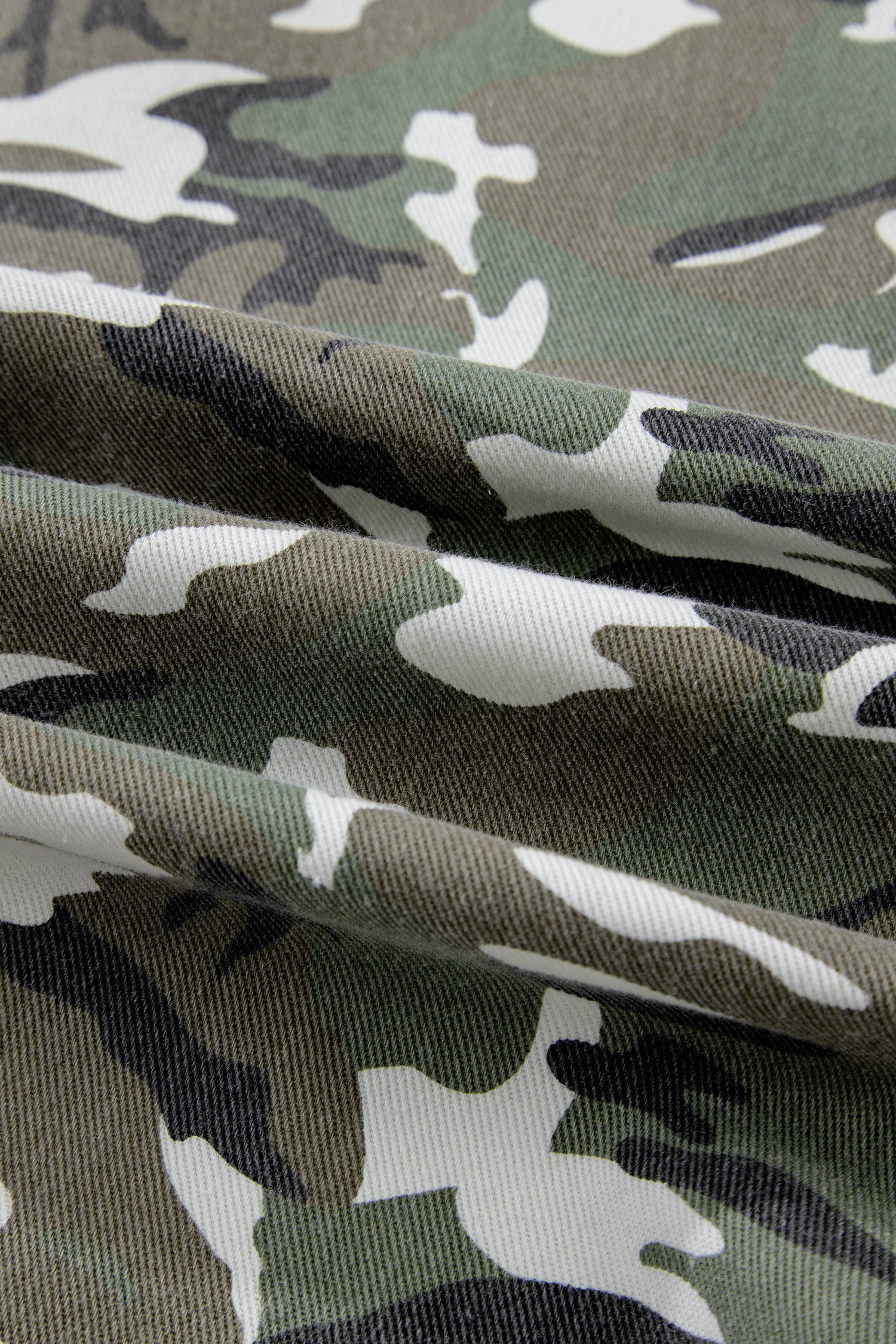 Green Camo Chest Pockets Loose Jean Jacket-TOPS / DRESSES-[Adult]-[Female]-2022 Online Blue Zone Planet