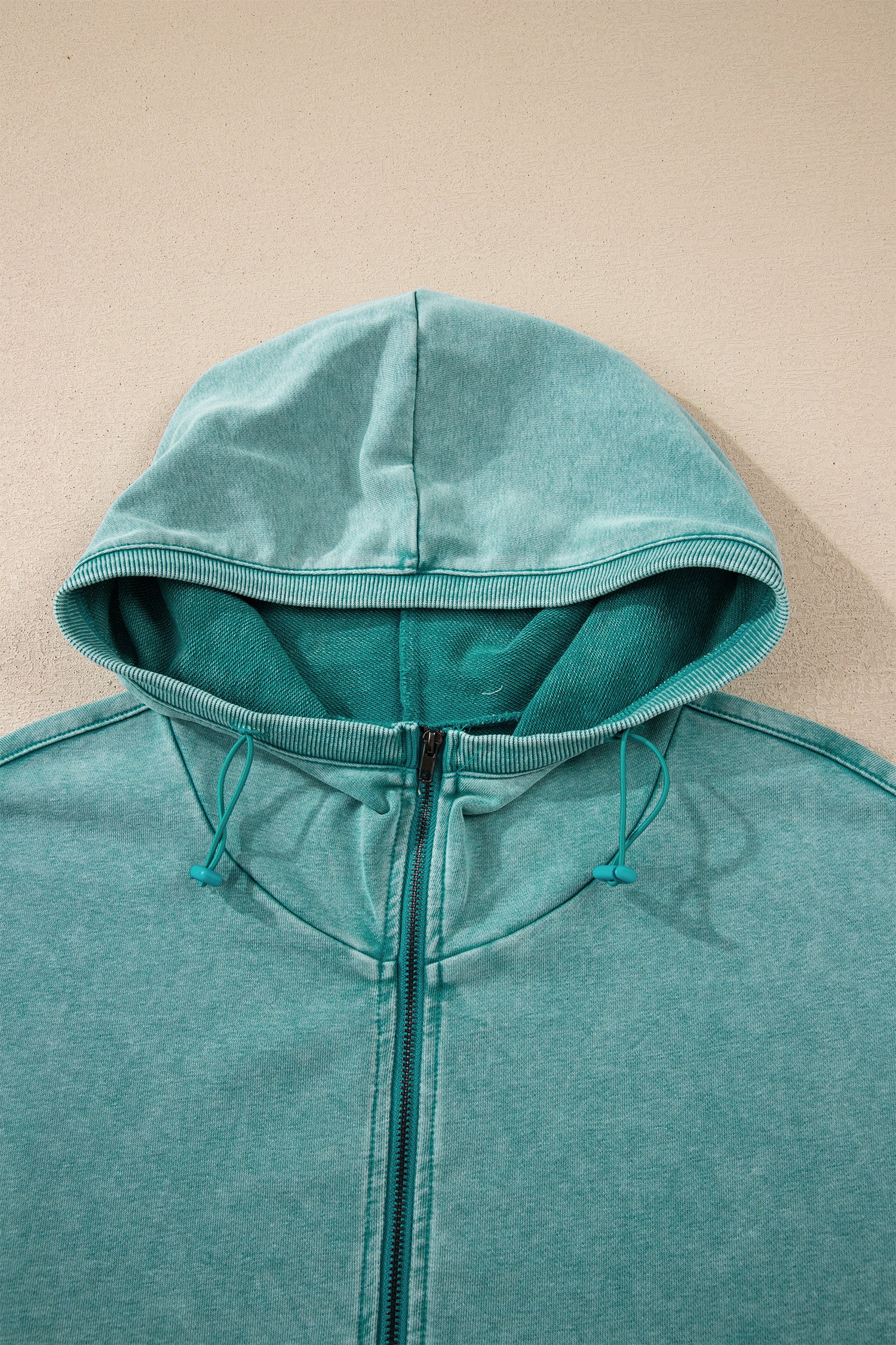 Canton Half Zip Kangaroo Pocket Mineral Wash Baggy Hoodie-Tops / Dresses-[Adult]-[Female]-2022 Online Blue Zone Planet