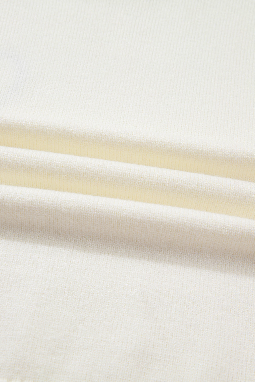 White Plaid Heart Embroidered Cuffed Drop Shoulder Crew Neck Sweater-TOPS / DRESSES-[Adult]-[Female]-2022 Online Blue Zone Planet