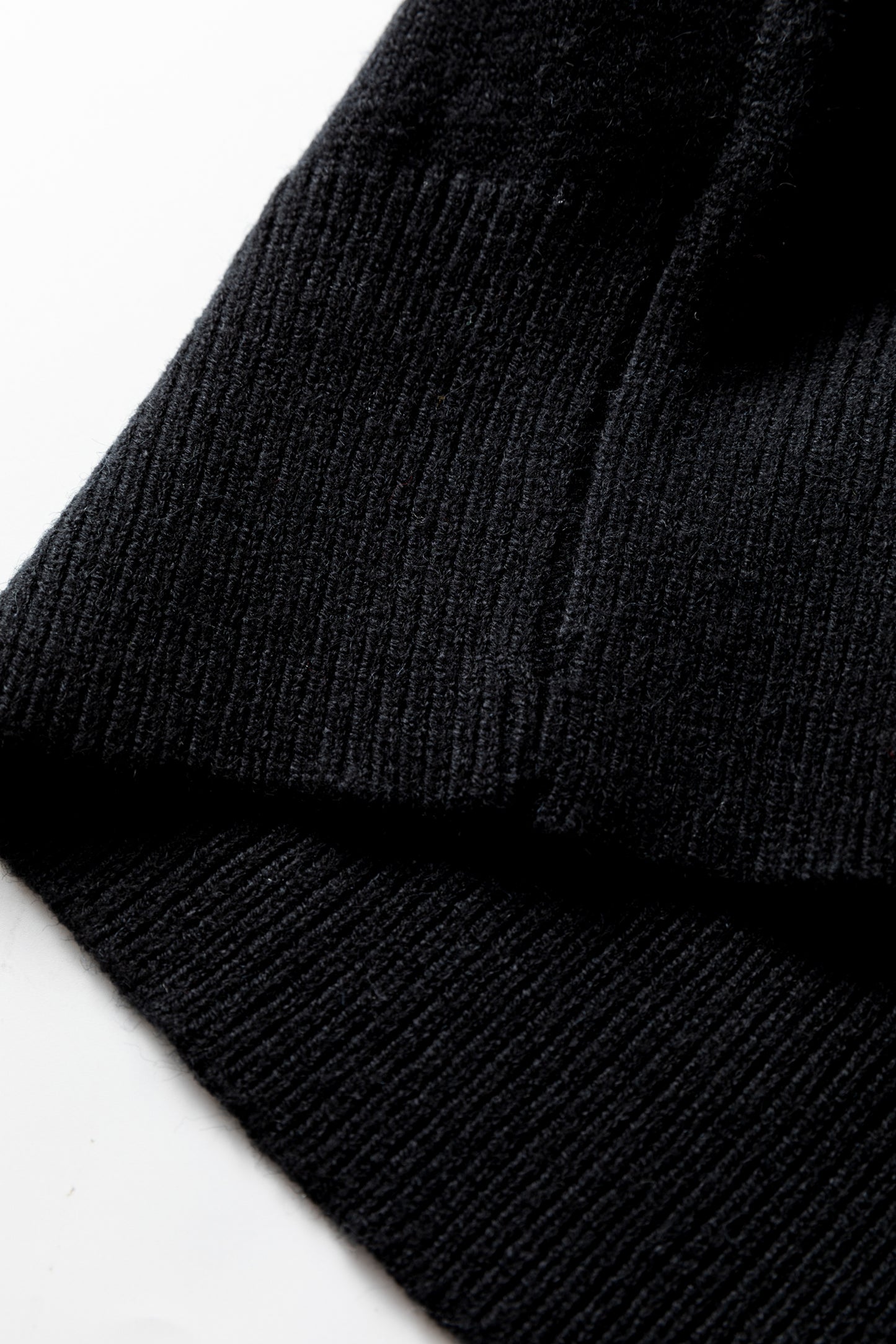 Black High Neck Puff Sleeve Sweater Pleated Mini Skirt 2pcs Knitted Outfit-TOPS / DRESSES-[Adult]-[Female]-2022 Online Blue Zone Planet