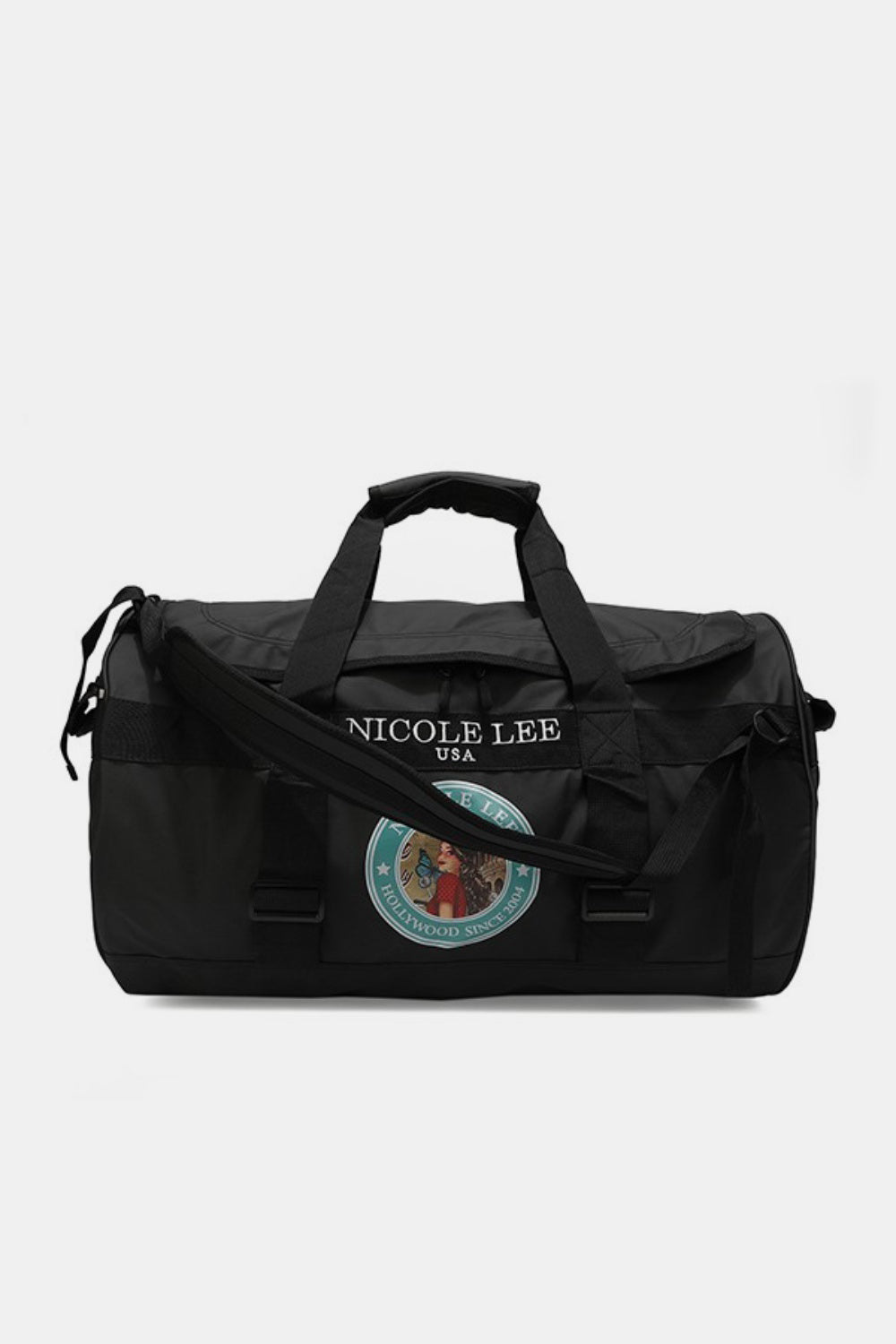 Blue Zone Planet | Nicole Lee USA Large Duffel Bag-TOPS / DRESSES-[Adult]-[Female]-Black-One Size-2022 Online Blue Zone Planet