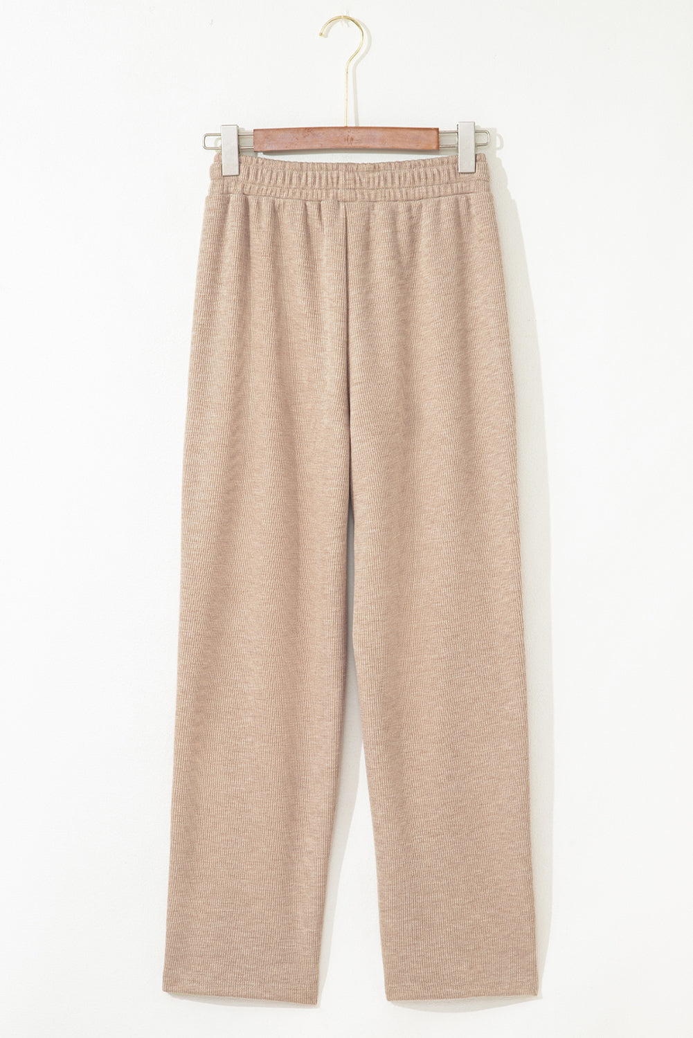 Gray Morn Corduroy Leopard Drawstring High Waist Trousers-TOPS / DRESSES-[Adult]-[Female]-2022 Online Blue Zone Planet