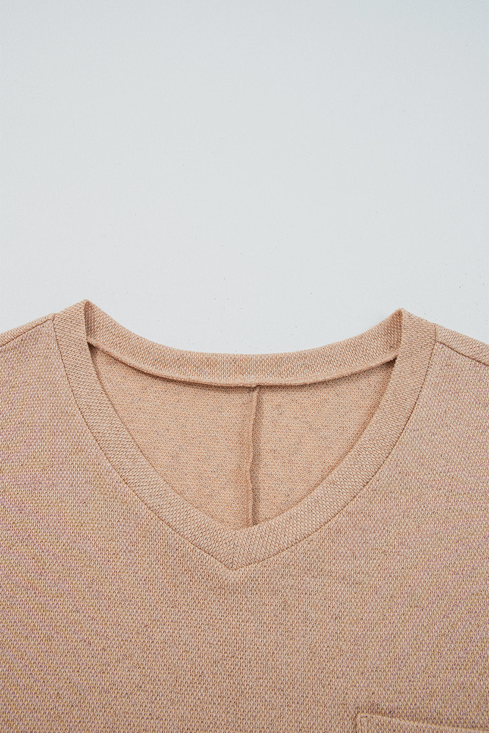 Parchment Plus Size Drop Shoulder Knit Tunic Top-Plus Size/Plus Size Tops/Plus Size Long Sleeve Tops-[Adult]-[Female]-2022 Online Blue Zone Planet