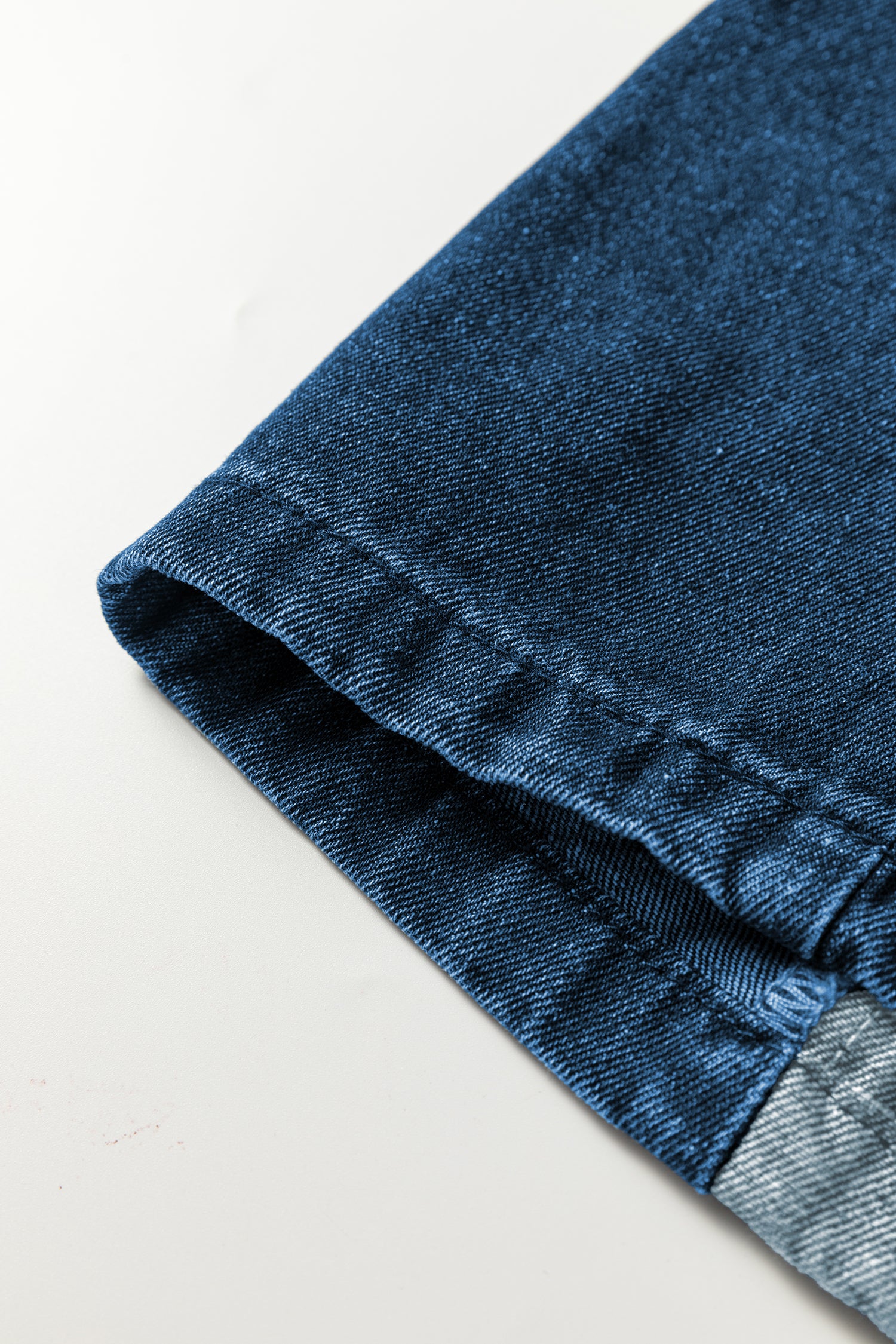 Sail Blue Checkered Side Panel Patchwork Drawstring Loose Denim Pants-Bottoms/Jeans-[Adult]-[Female]-2022 Online Blue Zone Planet
