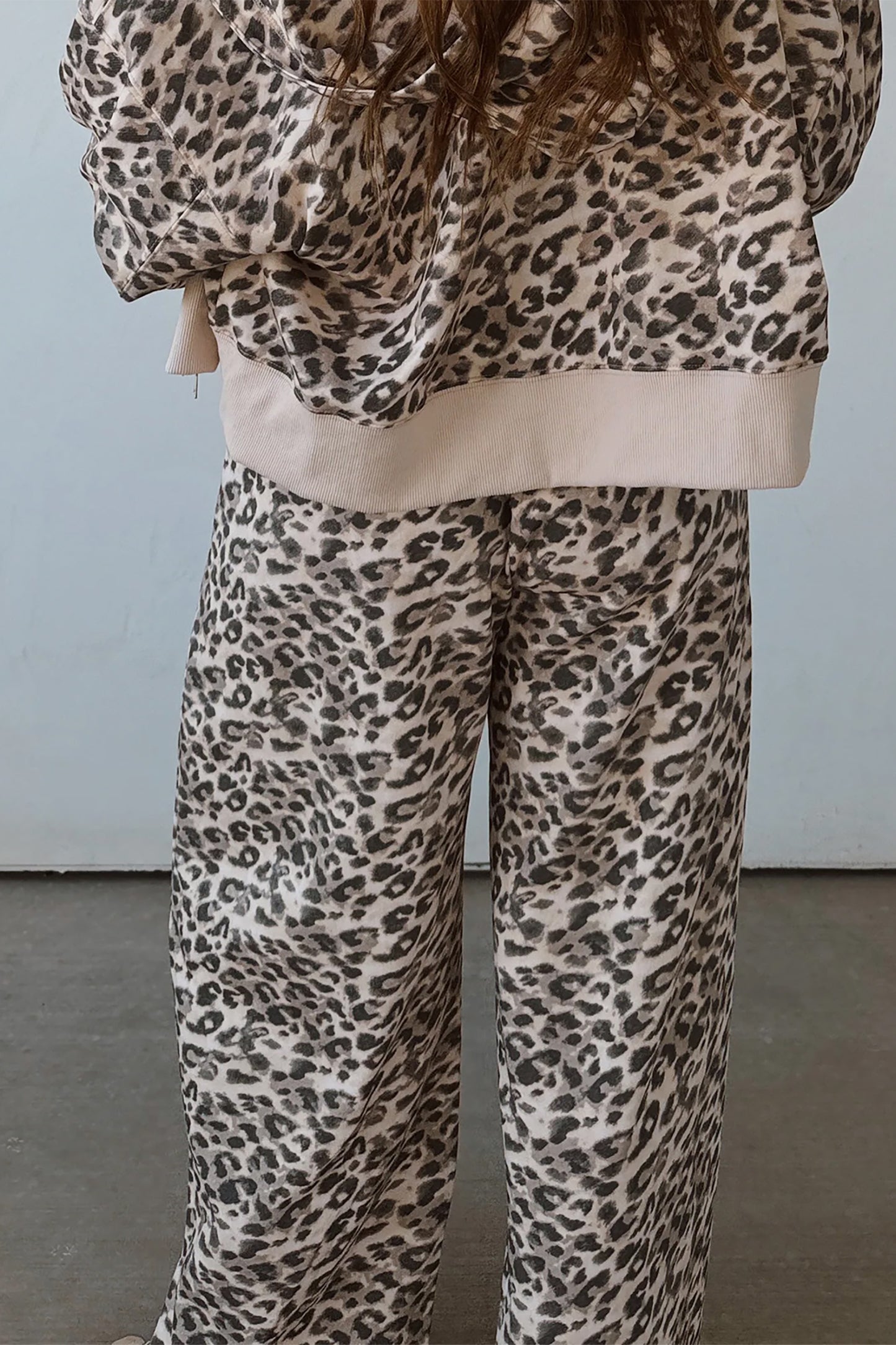 Multicolour Leopard Print Wide Leg Full Length Pants-Bottoms/Pants & Culotte-[Adult]-[Female]-2022 Online Blue Zone Planet