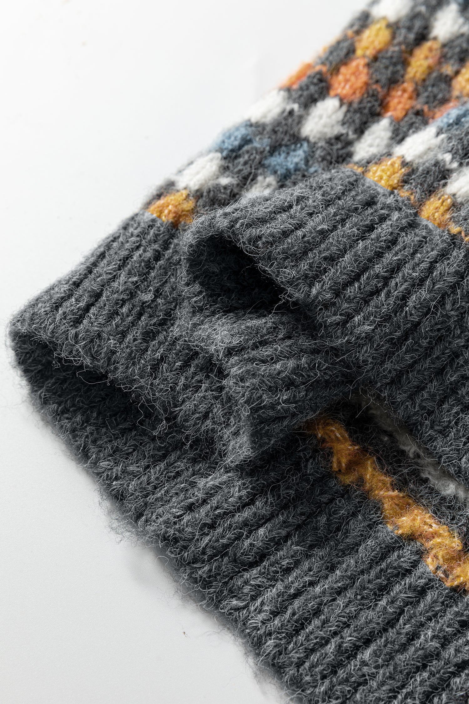 Multicolour Dotty Pattern Knit Button Front V Neck Sweater Cardigan-TOPS / DRESSES-[Adult]-[Female]-2022 Online Blue Zone Planet