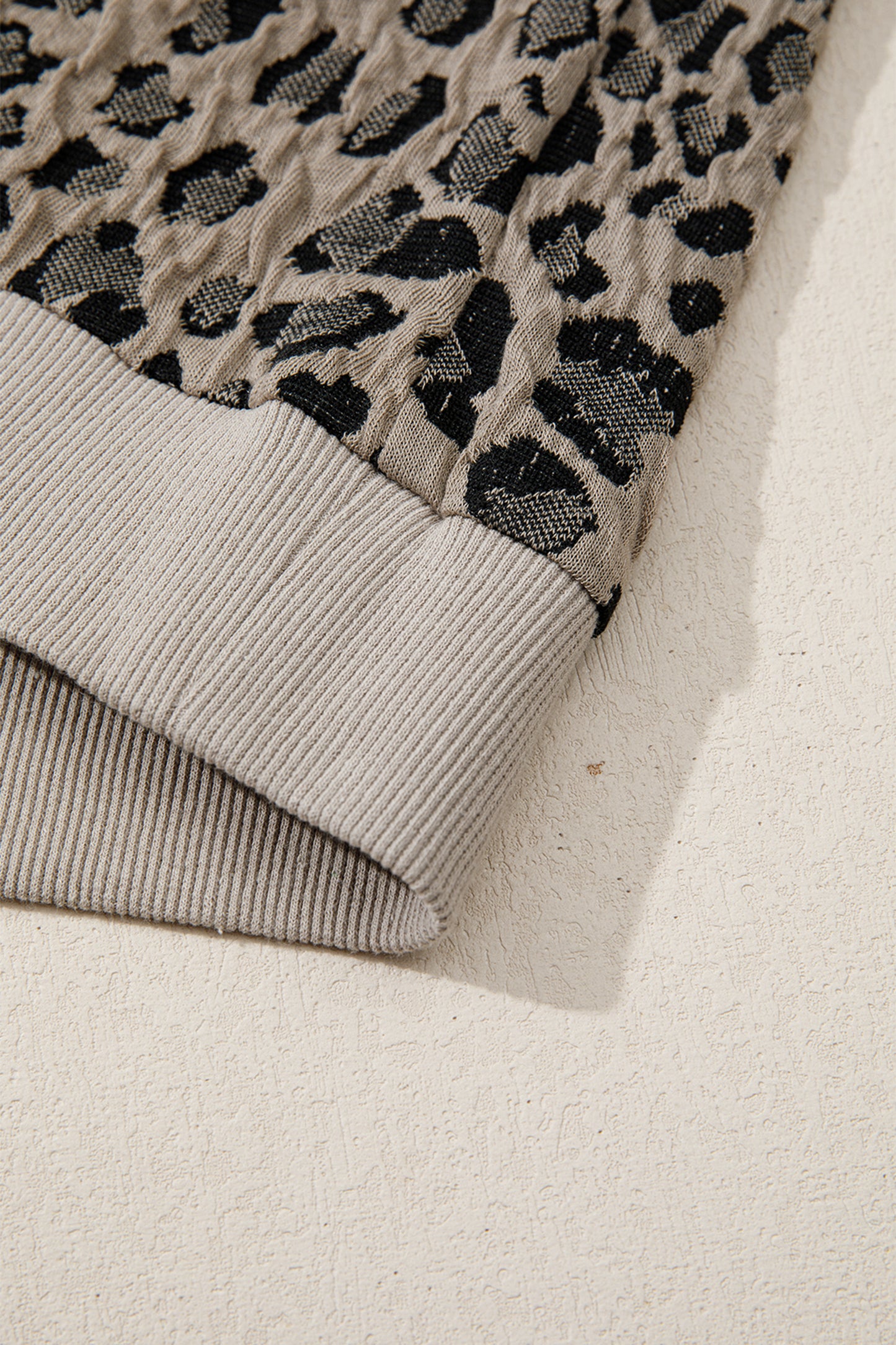 Beige Zip Up Collared Leopard Cap Sleeve Top-Tops/Tops & Tees-[Adult]-[Female]-2022 Online Blue Zone Planet