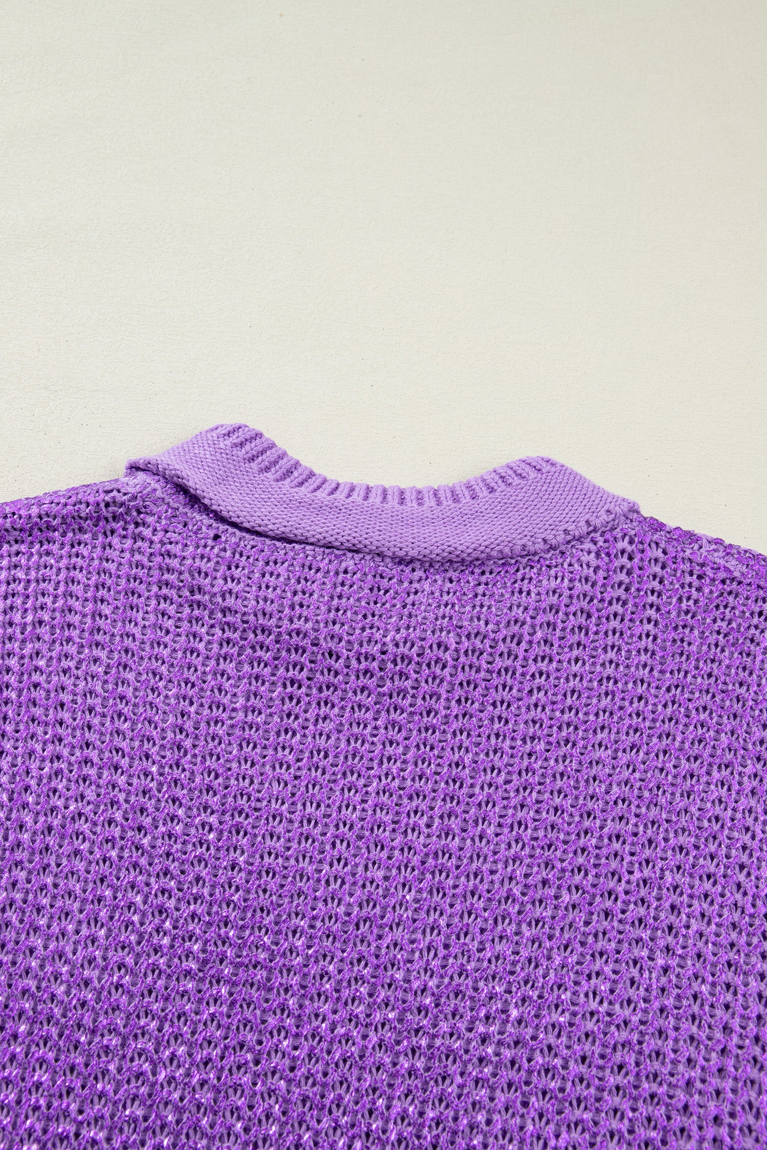 Wisteria Solid Color Knit High Neck Short Sleeve Sweater-TOPS / DRESSES-[Adult]-[Female]-2022 Online Blue Zone Planet