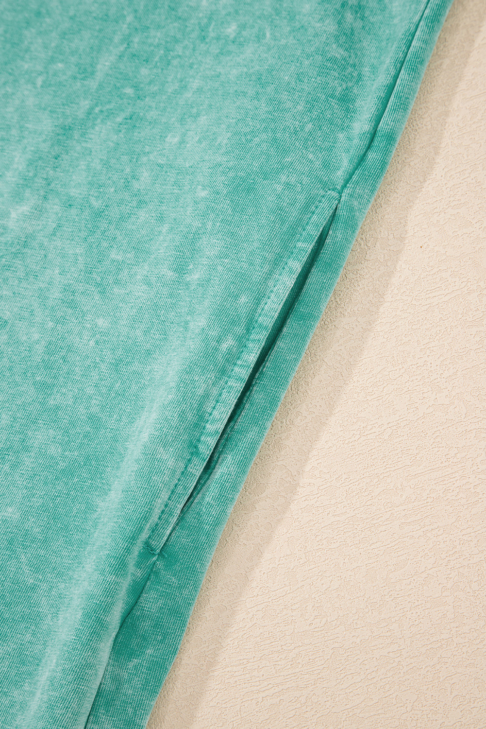 Sea Green Mineral Wash Tank Mini Dress with Pockets-TOPS / DRESSES-[Adult]-[Female]-2022 Online Blue Zone Planet