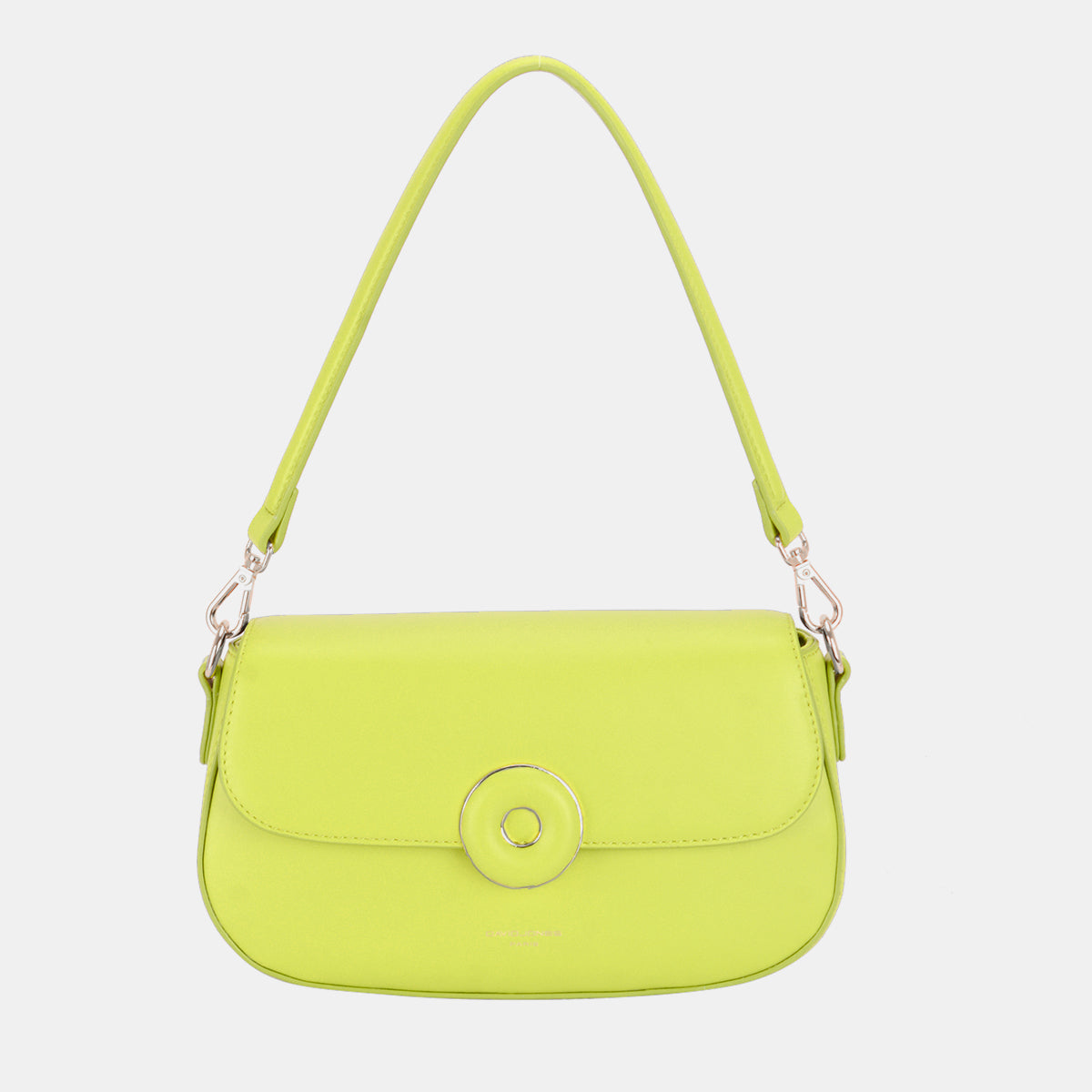 David Jones PU Leather Shoulder Bag-HANDBAGS-[Adult]-[Female]-L.Green-One Size-2022 Online Blue Zone Planet