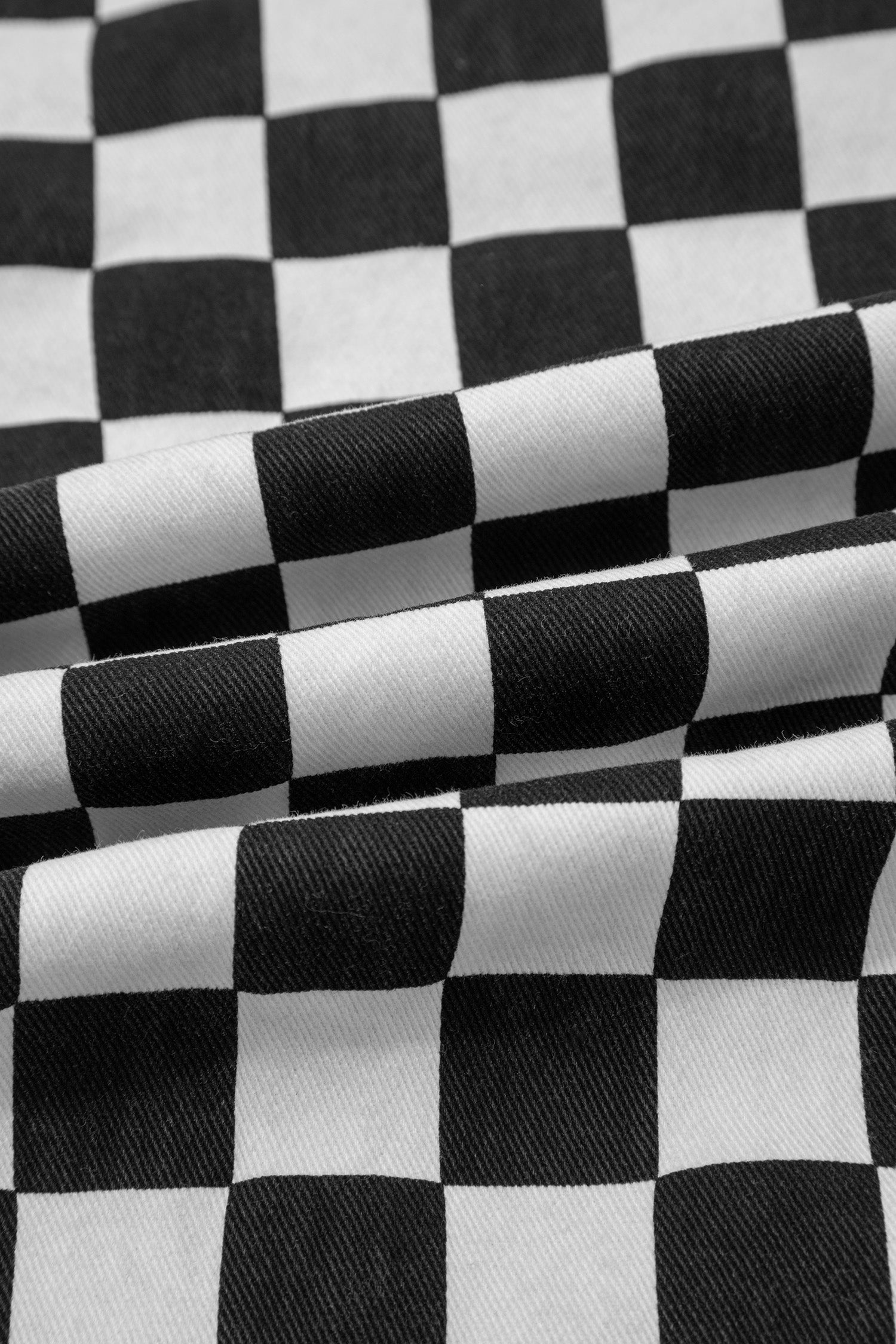 Black Checkerboard Print Distressed Holes Raw Edge Cropped Jeans-Bottoms/Jeans-[Adult]-[Female]-2022 Online Blue Zone Planet