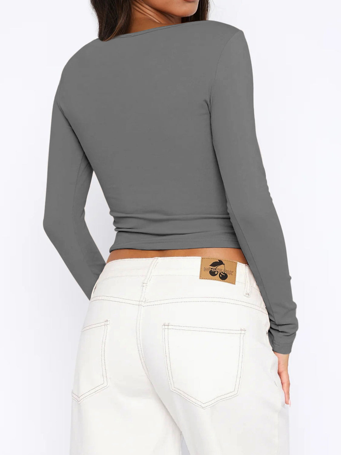 Button Down Long Sleeve Top-TOPS / DRESSES-[Adult]-[Female]-2022 Online Blue Zone Planet
