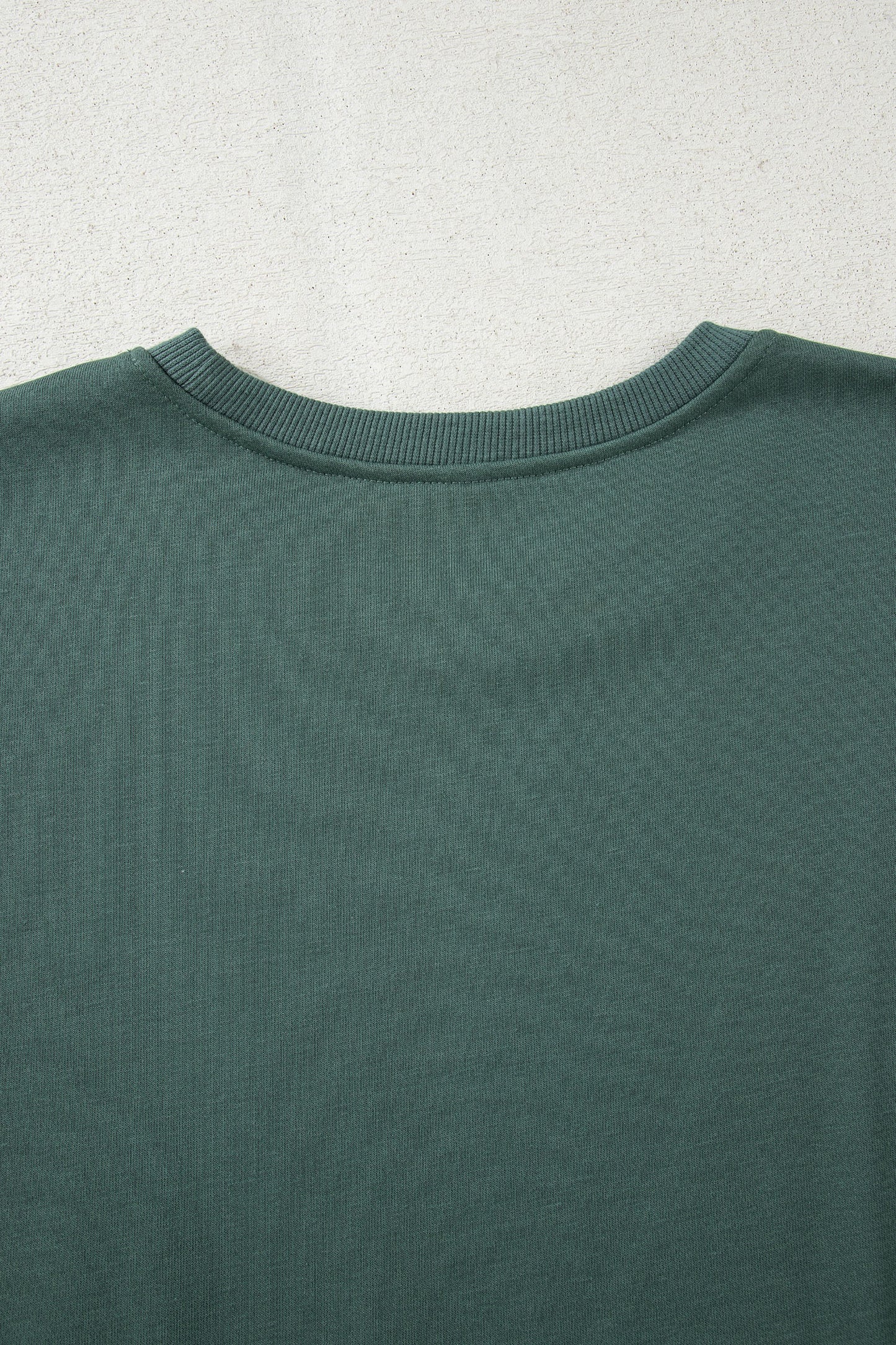 Green Bay Solid Color Oversize Slit Sweatshirt Ribbed Leggings 2pcs Set-Two Piece Sets/Pant Sets-[Adult]-[Female]-2022 Online Blue Zone Planet