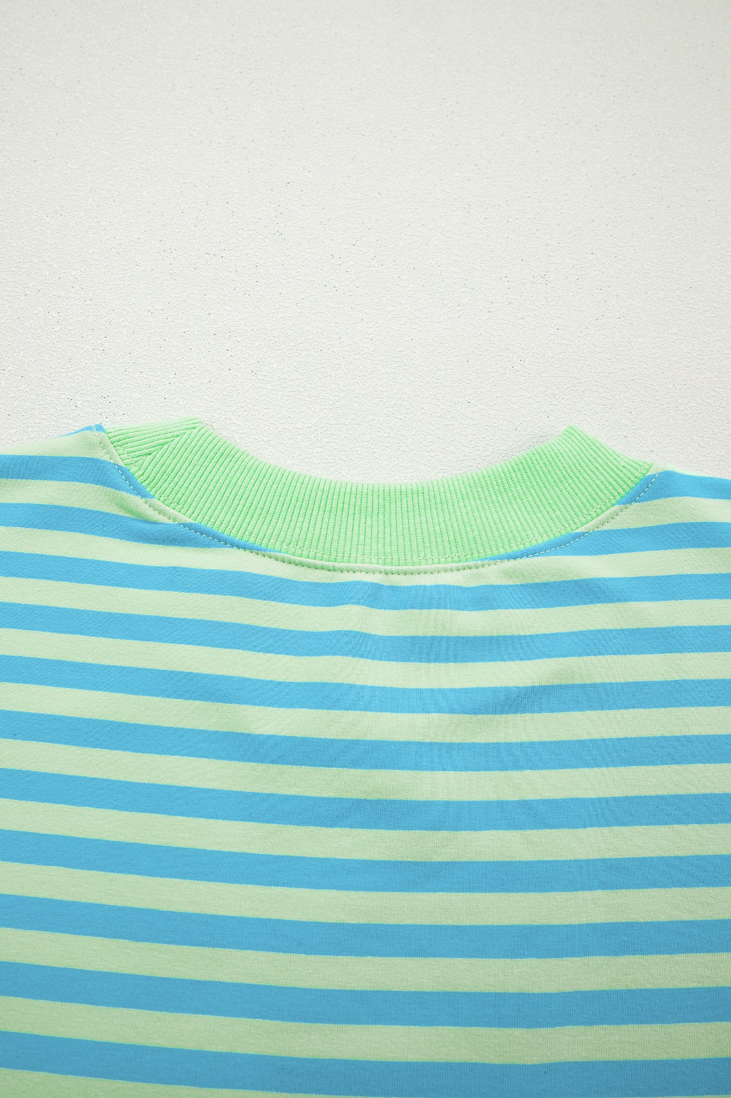 Pink Stripe Color Block Detail Long Sleeve Pullover Elastic Waist Pull On Shorts 2pcs Set-Two Piece Sets/Short Sets-[Adult]-[Female]-2022 Online Blue Zone Planet