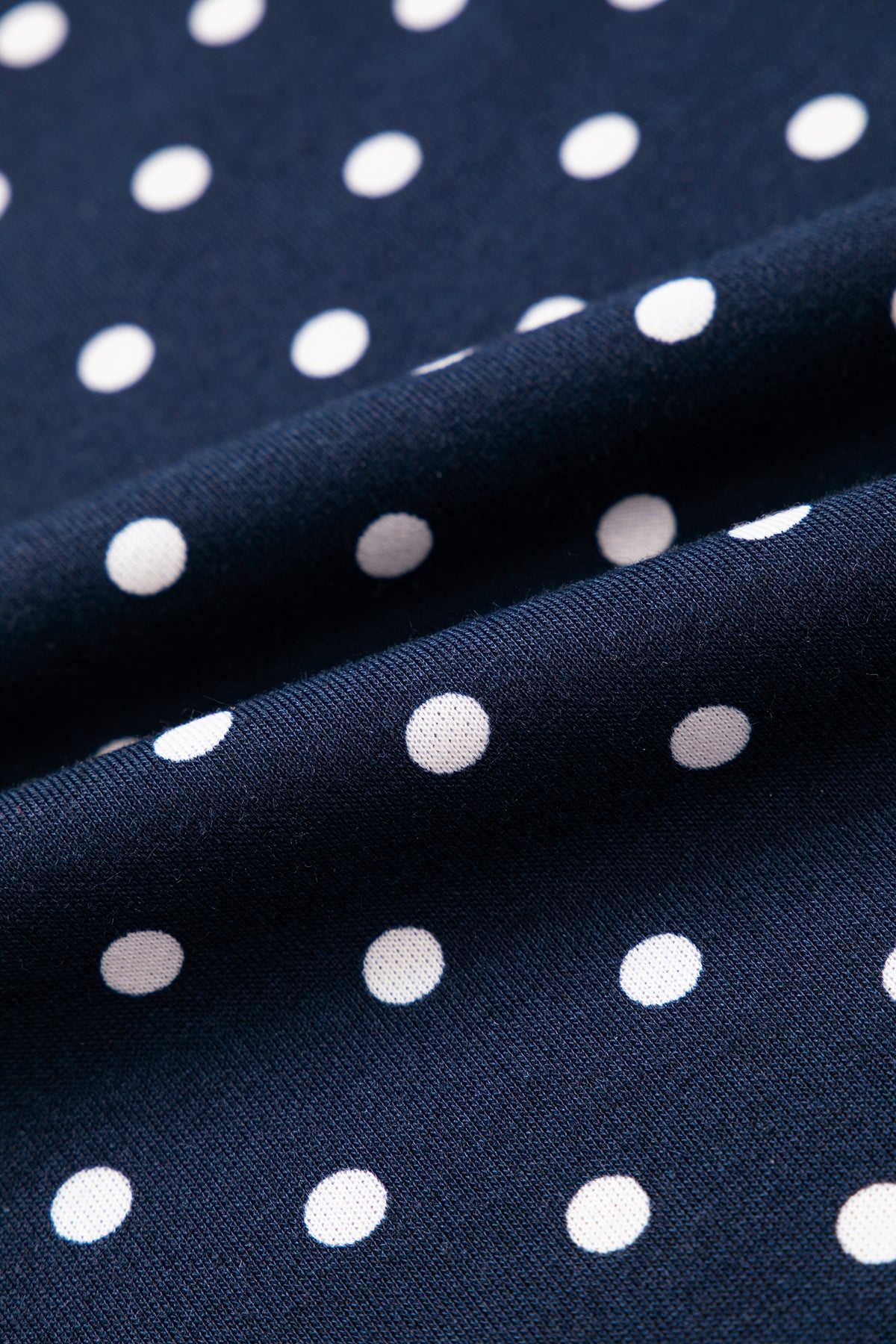Brown Polka Dot Drawstring Wide Leg Long Sleeve Top Pant Set-Two Piece Sets/Pant Sets-[Adult]-[Female]-2022 Online Blue Zone Planet